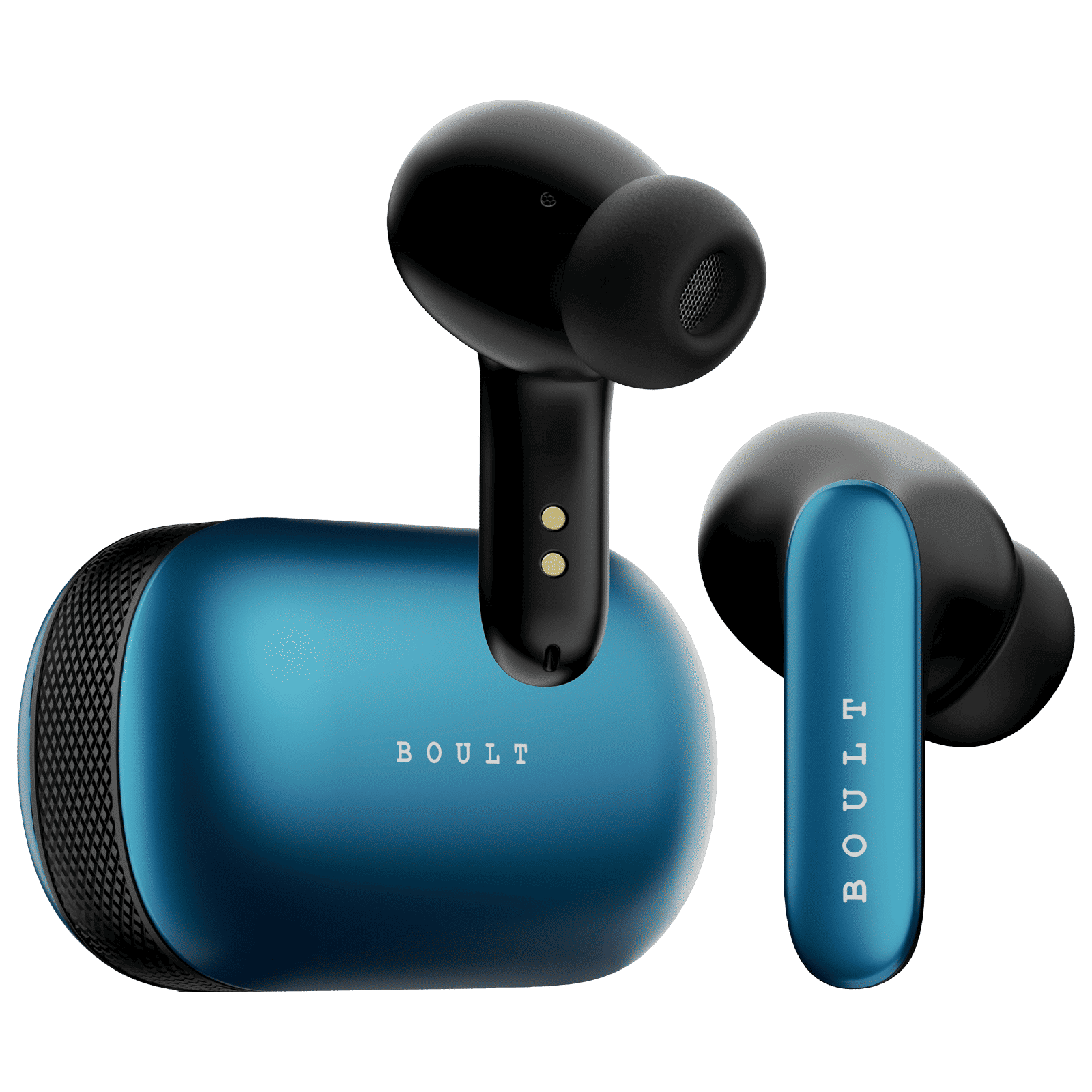 GOBOULT AirBass Y1 Pro TWS Earbuds with Environmental Noise Cancellation (Fast Charging, Blue)_1