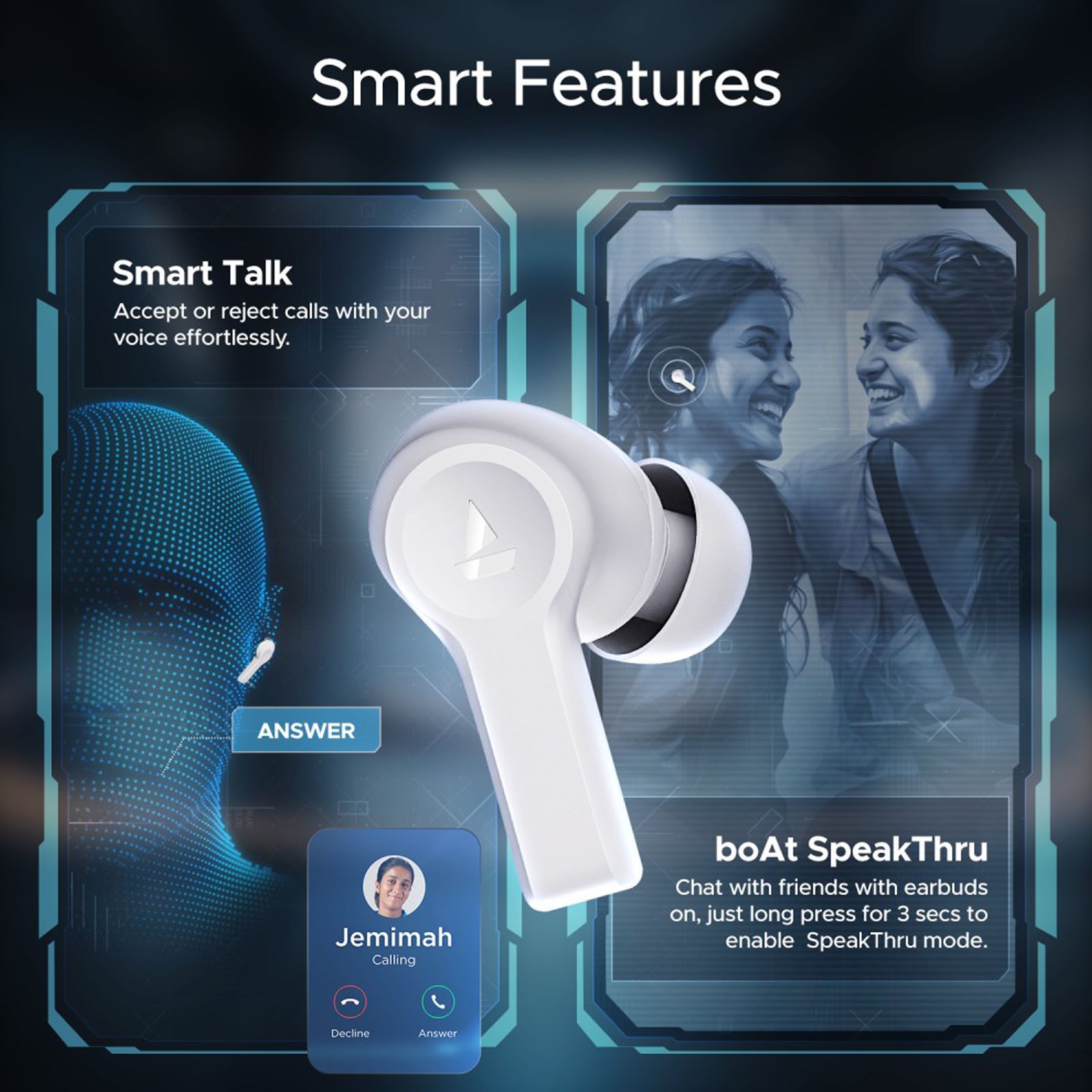 boAt Airdopes Flex 454 ANC TWS Earbuds with Active Noise Cancellation (IPX5 Water Resistant, ASAP Charge, Zinc White)_3