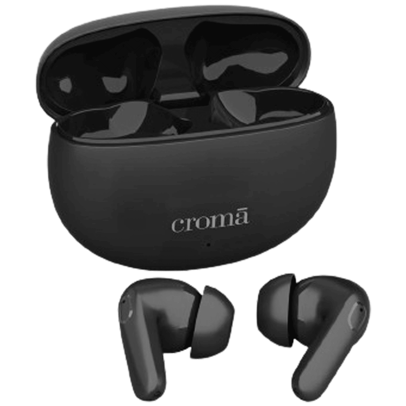 Croma CRSE045EPA030201 TWS Earbuds with Environmental Noise Cancellation (IPX4 Water Resistant, Siri & Google Voice Assistant, Black) Croma CRSE045EPA030201 TWS Earbuds with Environmental Noise Cancellation (IPX4 Water Resistant, Siri & Google Voice Assistant, Black)_4