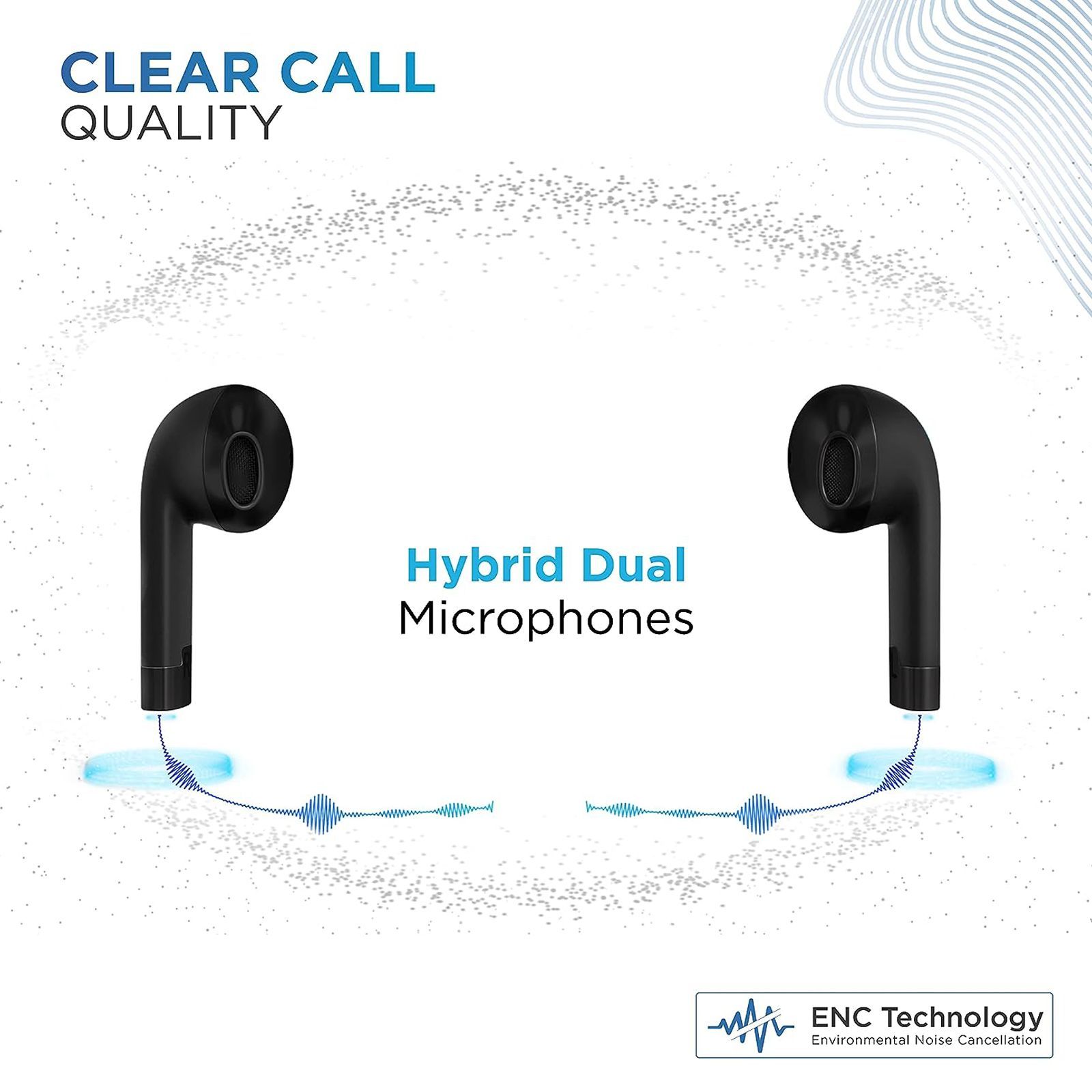 urbn Beat 800 TWS Earbuds with Environmental Noise Cancellation (IPX5 Water Resistant, Fast Charging, Black)_3