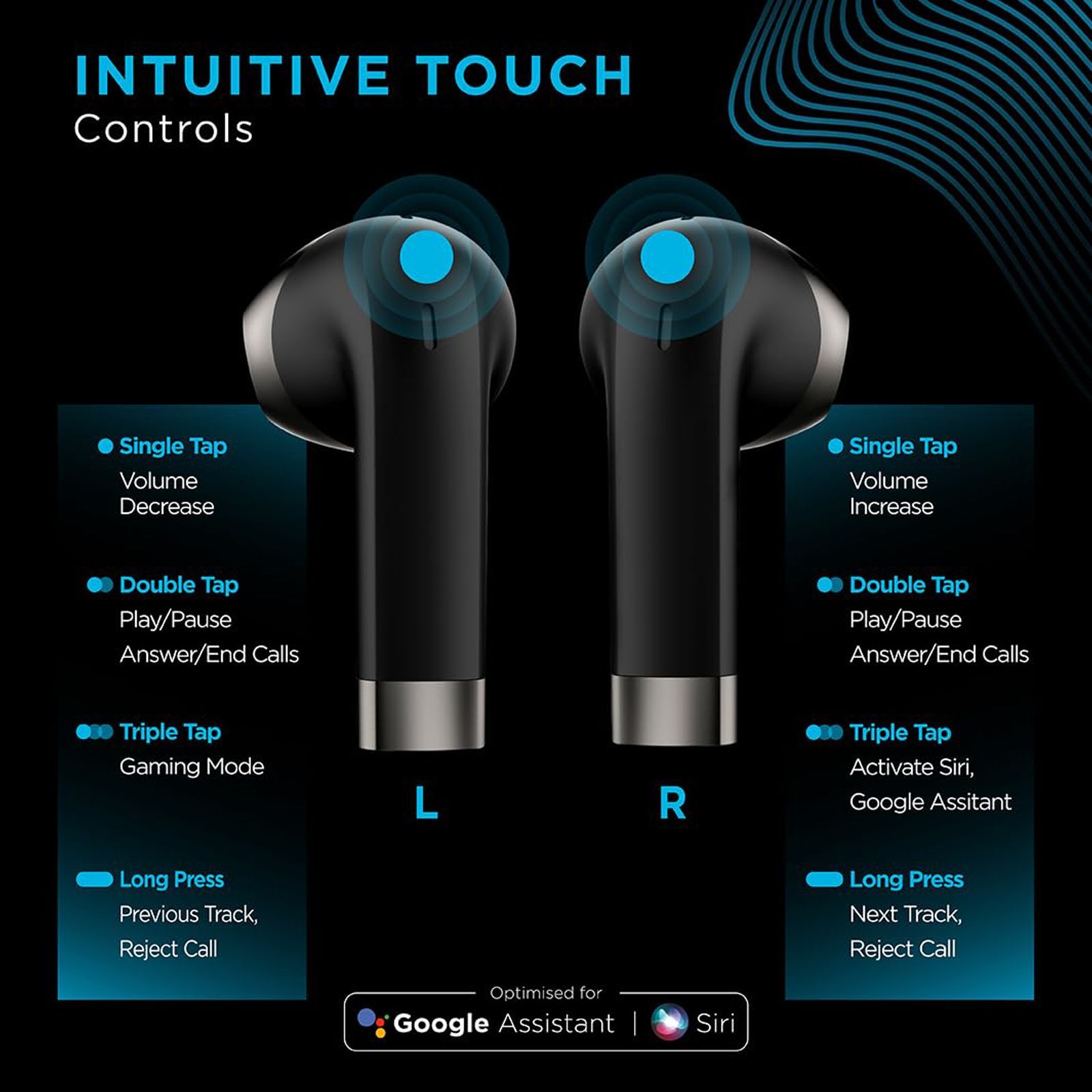 urbn Beat 800 Pro TWS Earbuds with Noise Isolation (IPX5 Water Resistant, Fast Charging, Black)_7