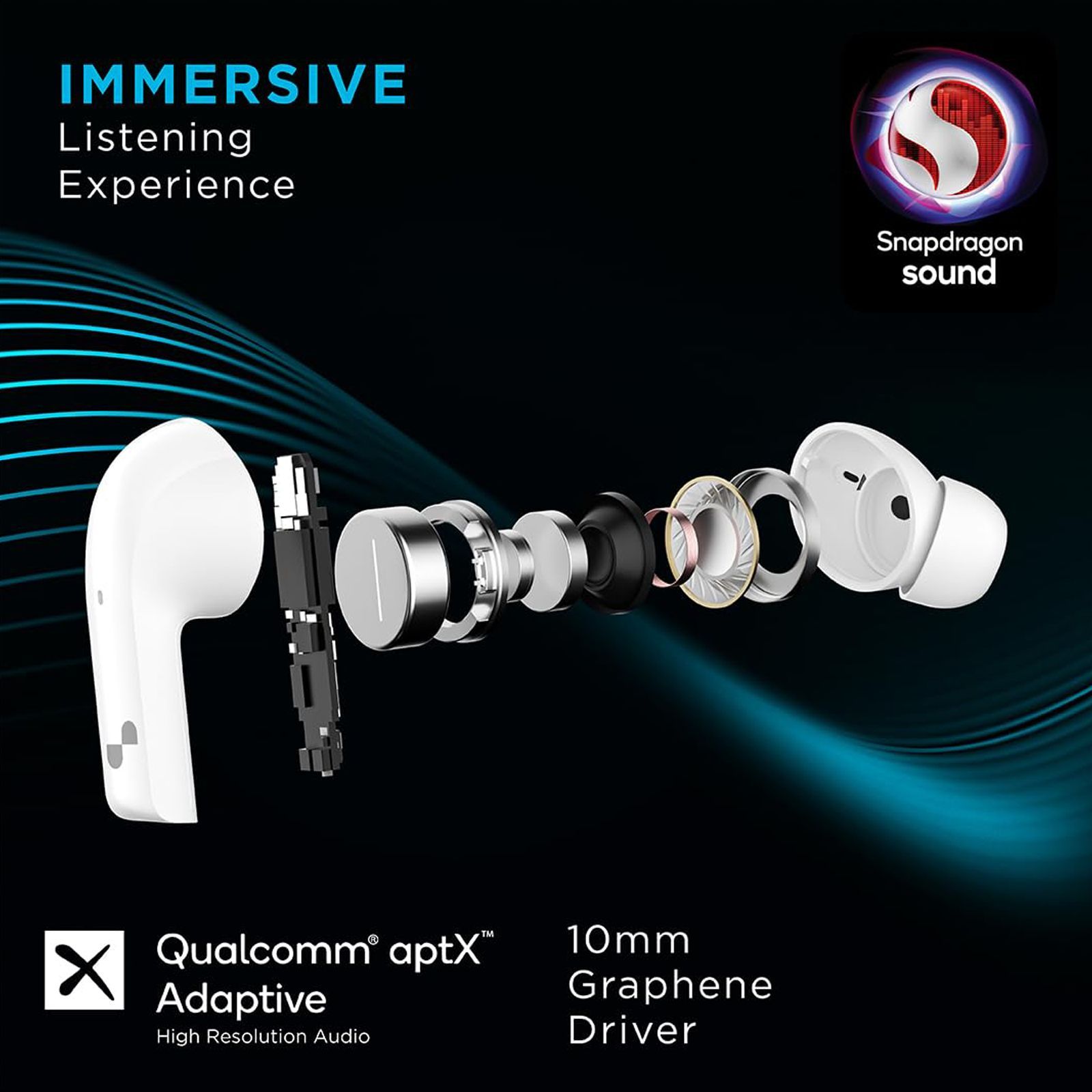 urbn Beat 900 TWS Earbuds with Environmental Noise Cancellation (IPX5 Water Resistant, Fast Charging, White)_6