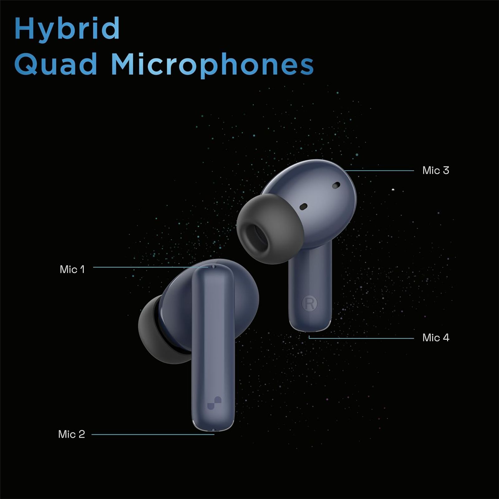 urbn Beat 700 TWS Earbuds with Active Noise Cancellation (IPX5 Water Resistant, Fast Charging, Blue)_9