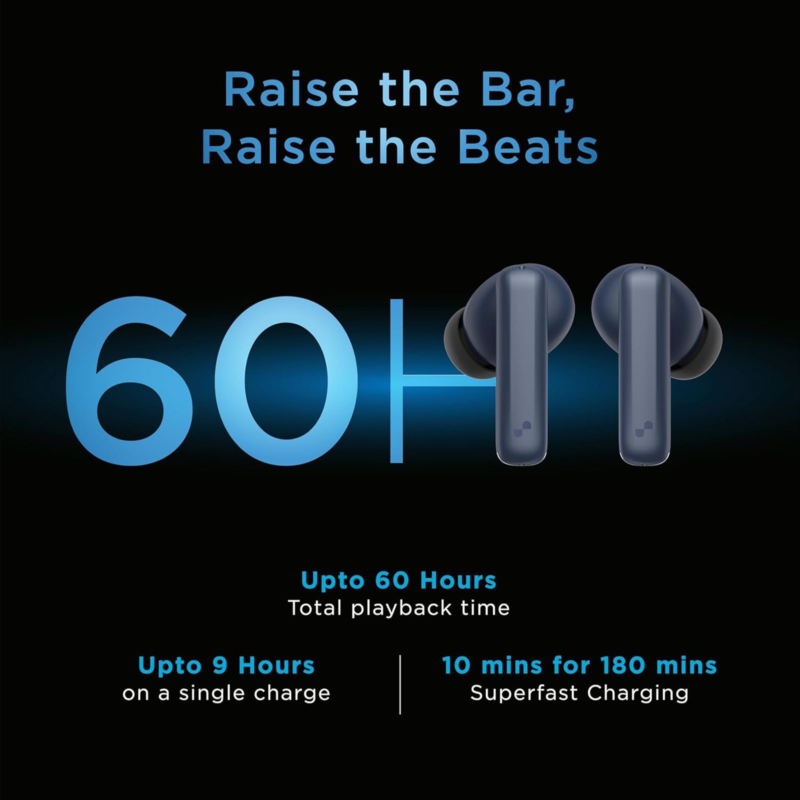 urbn Beat 700 TWS Earbuds with Active Noise Cancellation (IPX5 Water Resistant, Fast Charging, Blue)_13