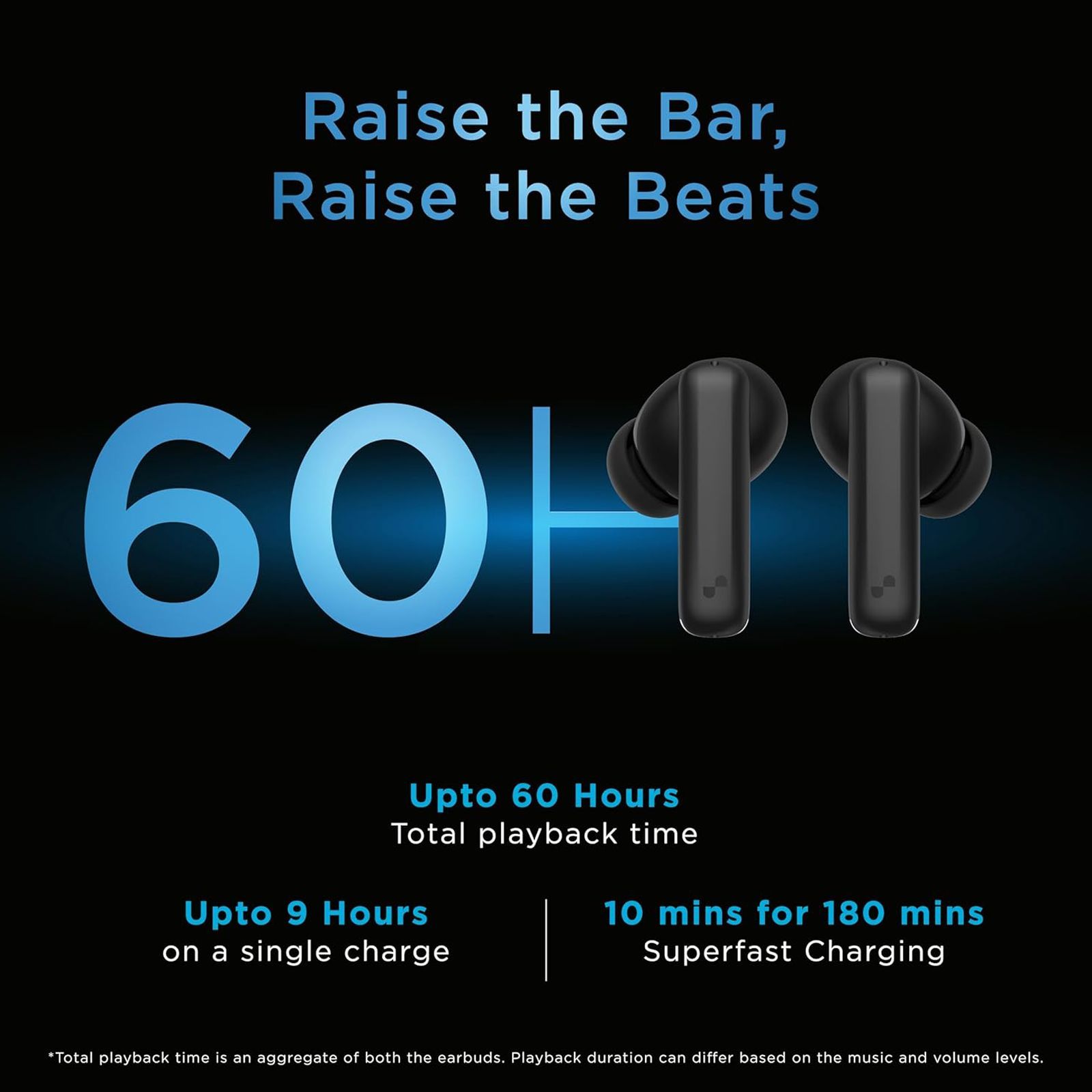 urbn Beat 700 TWS Earbuds with Active Noise Cancellation (IPX5 Water Resistant, Fast Charging, Black)_17