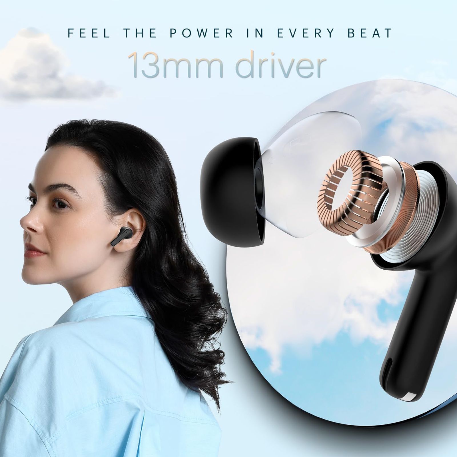 noise Air Buds 3 TWS Earbuds with Environmental Noise Cancellation (IPX5 Water Resistant, Instacharge, Jet Black)_5