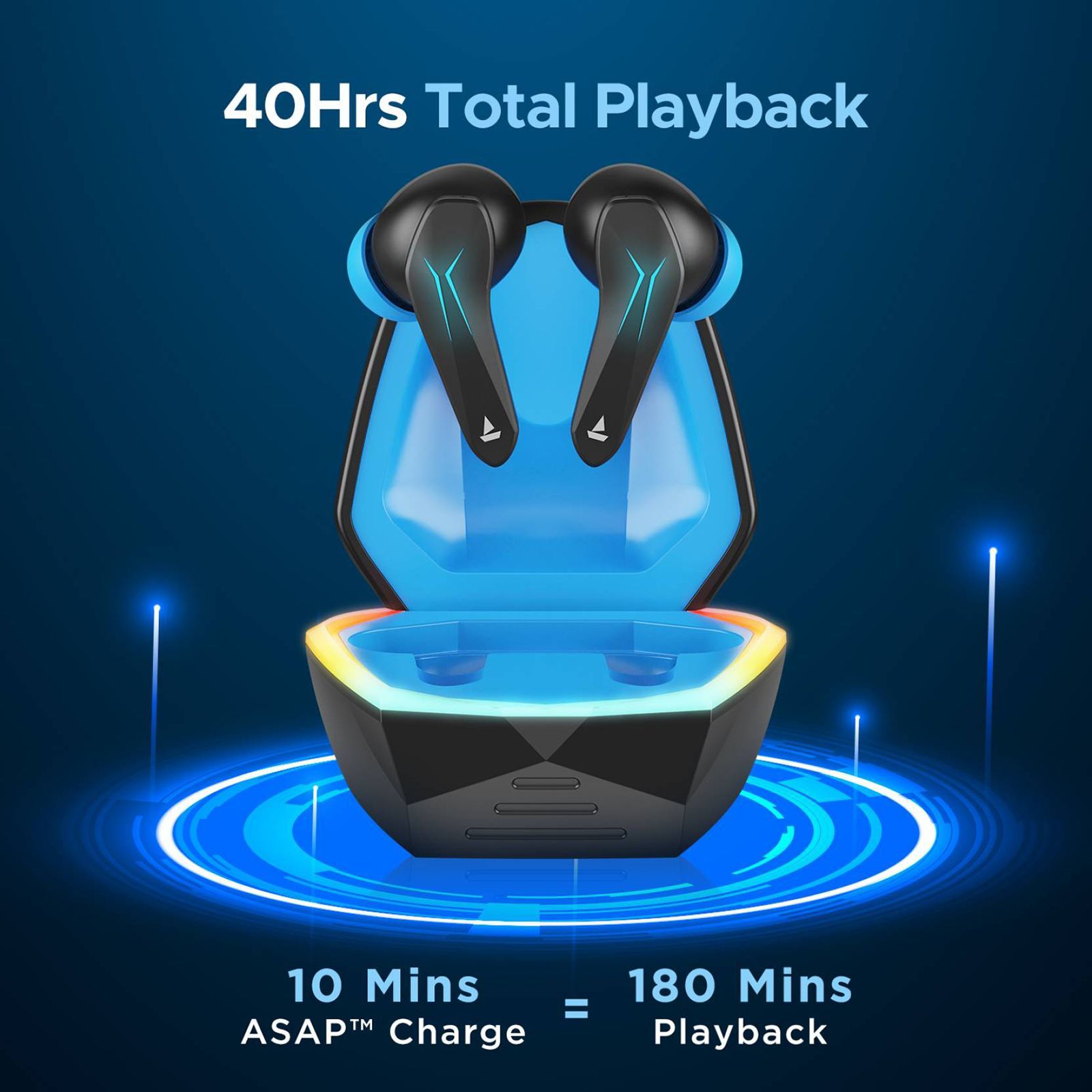 boAt Immortal 128 TWS Earbuds with Environmental Noise Cancellation (IPX4 Water & Sweat Resistant, ASAP Charge, Black Sabre)_4