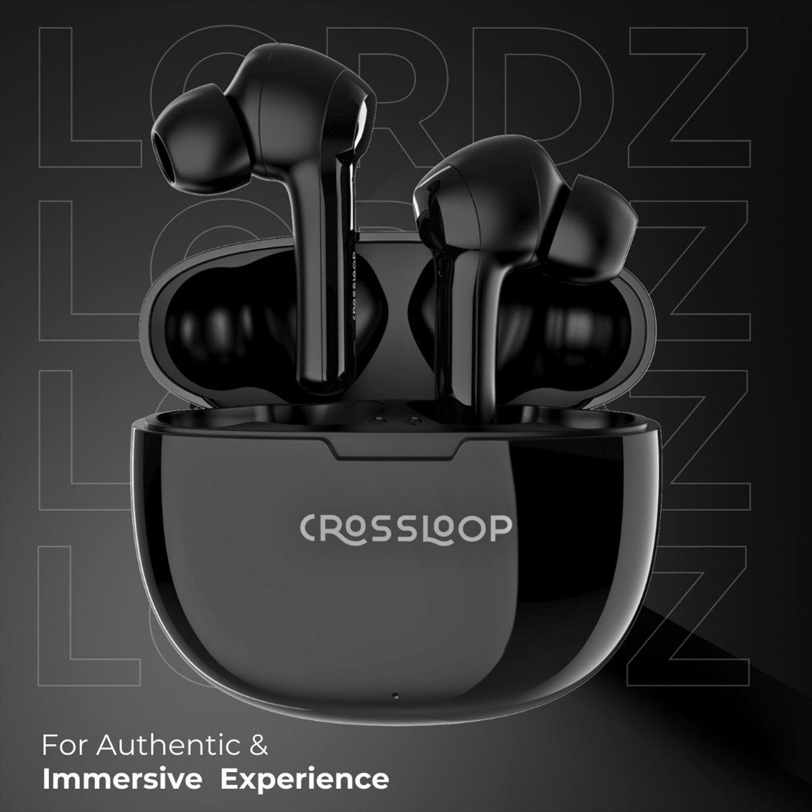 CROSSLOOP Lordz Gen 121 TWS Earbuds (IPX4 Water Resistant, Fast Charging, Black)_3