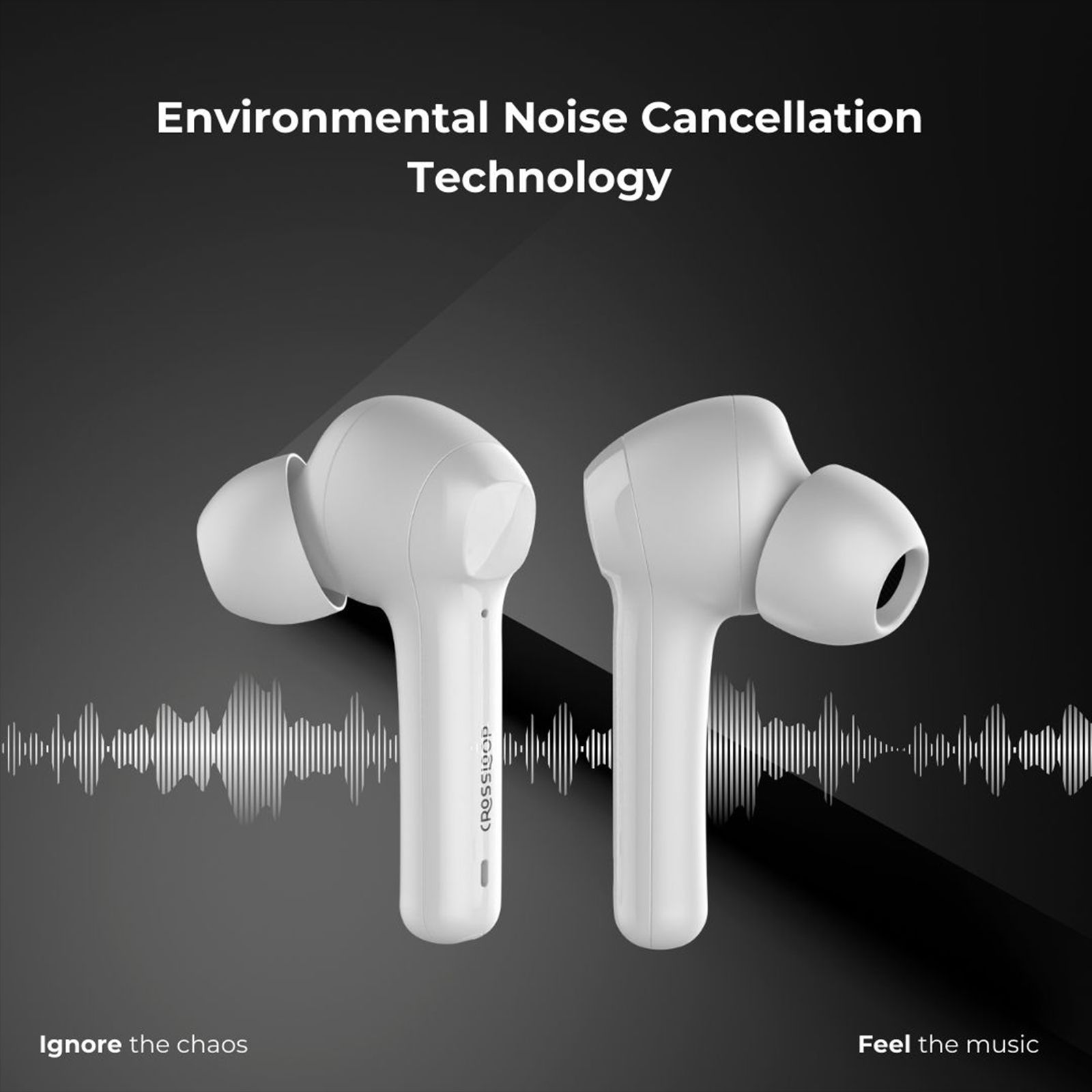 CROSSLOOP Lordz Gen 121 TWS Earbuds (IPX4 Water Resistant, Fast Charging, White)_5