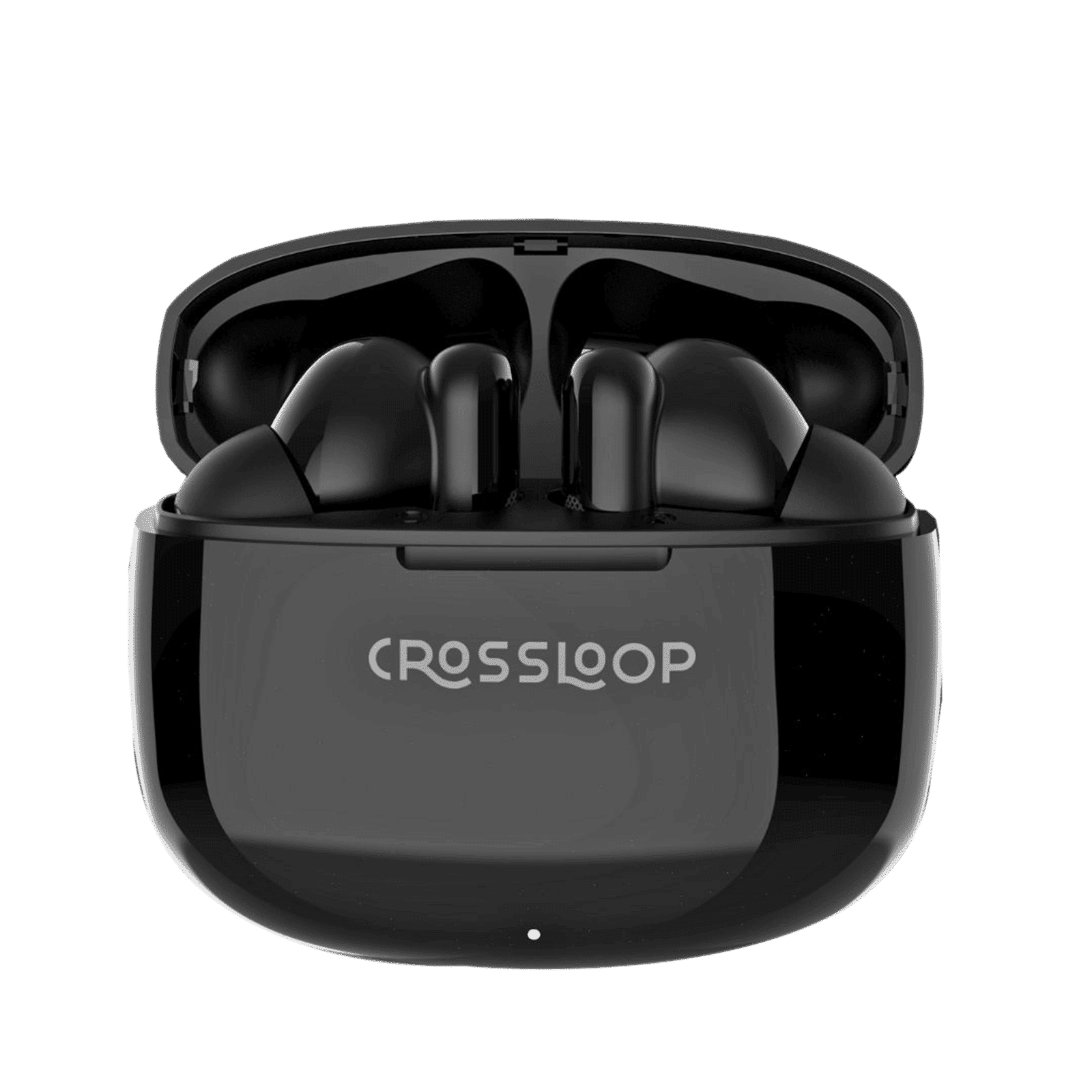 CROSSLOOP Freedom Podz TWS Earbuds with No Noise Cancellation (10mm Driver, Black)_1