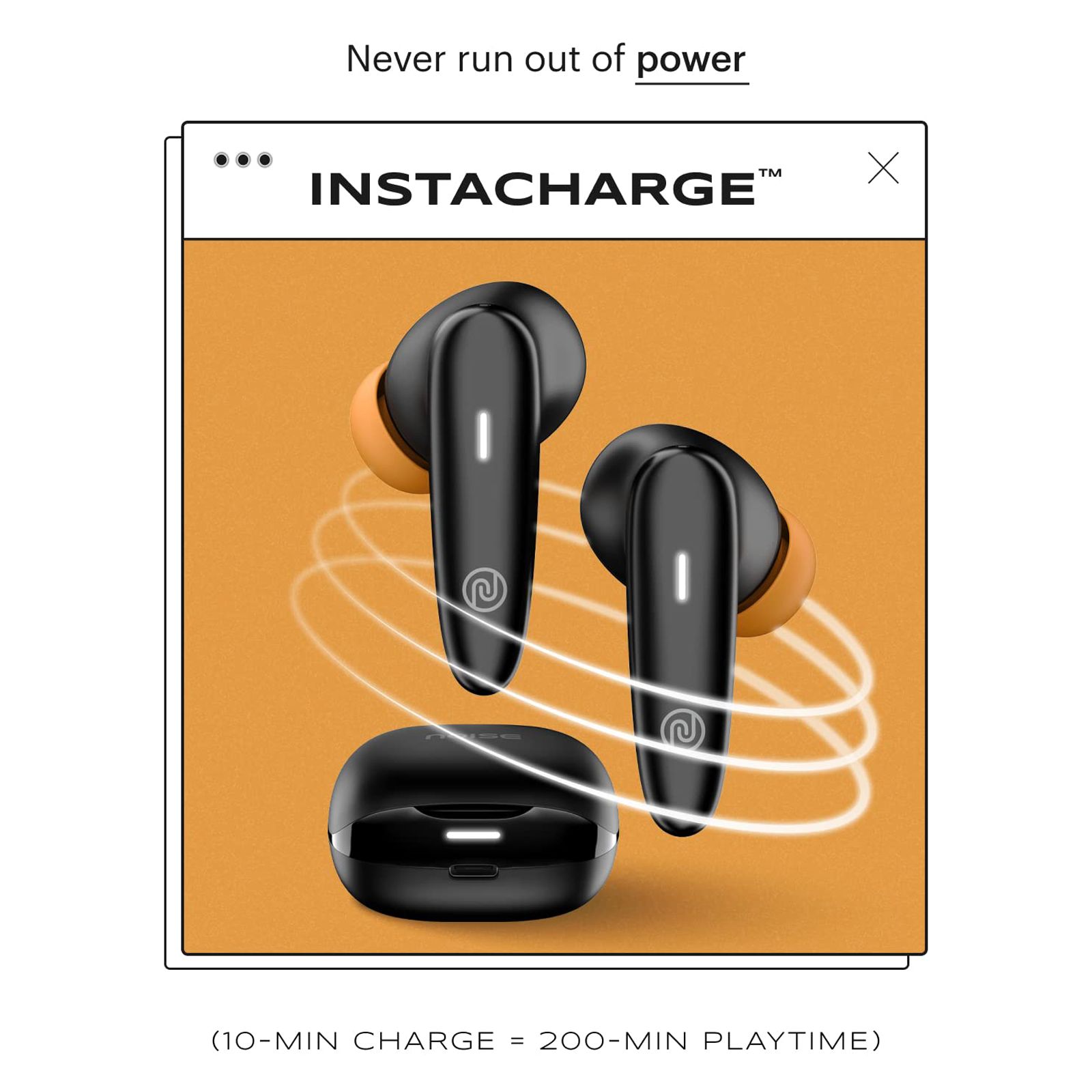 noise Buds VS401 TWS Earbuds with Environmental Noise Cancellation (IPX5 Water Resistant, Insta Charge, Jet Black)_4