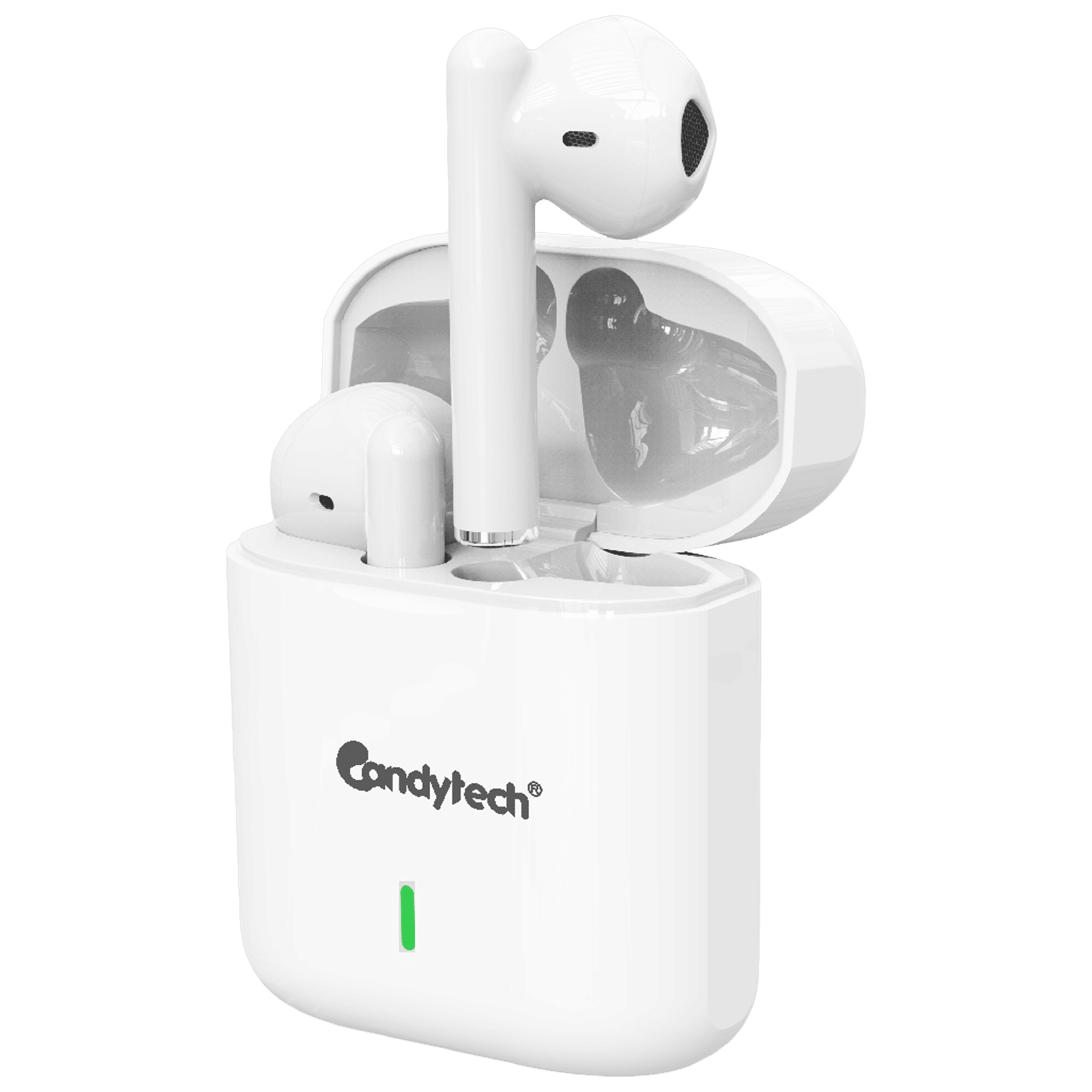 Candytech Emoji TWS Earbuds (Dual Pairing, White)_1