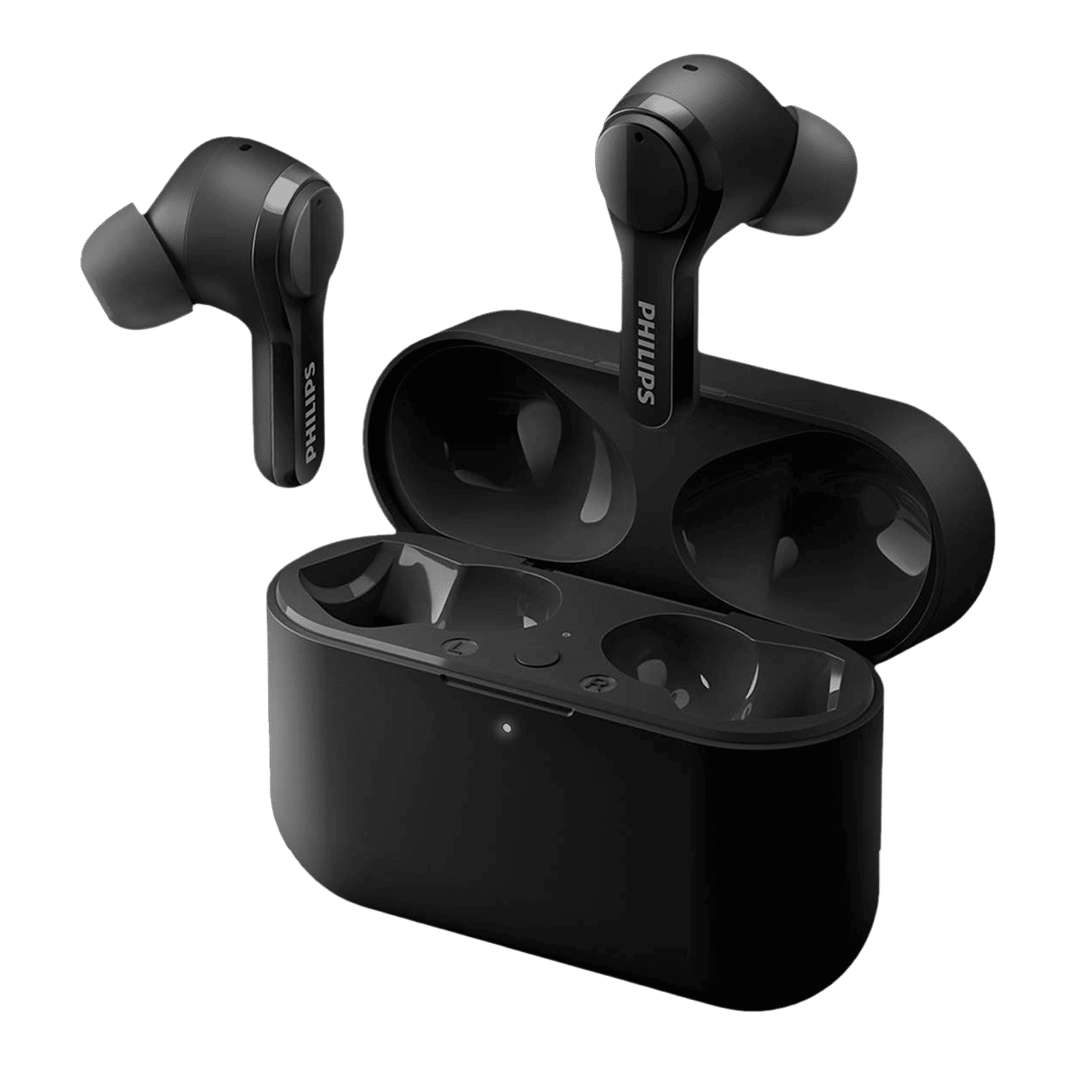 PHILIPS TAT3217BK00 TWS Earbuds with Environmental Noise Cancellation (IPX5 Water & Sweat Resistant, Quick Boost Charge, Black)_1