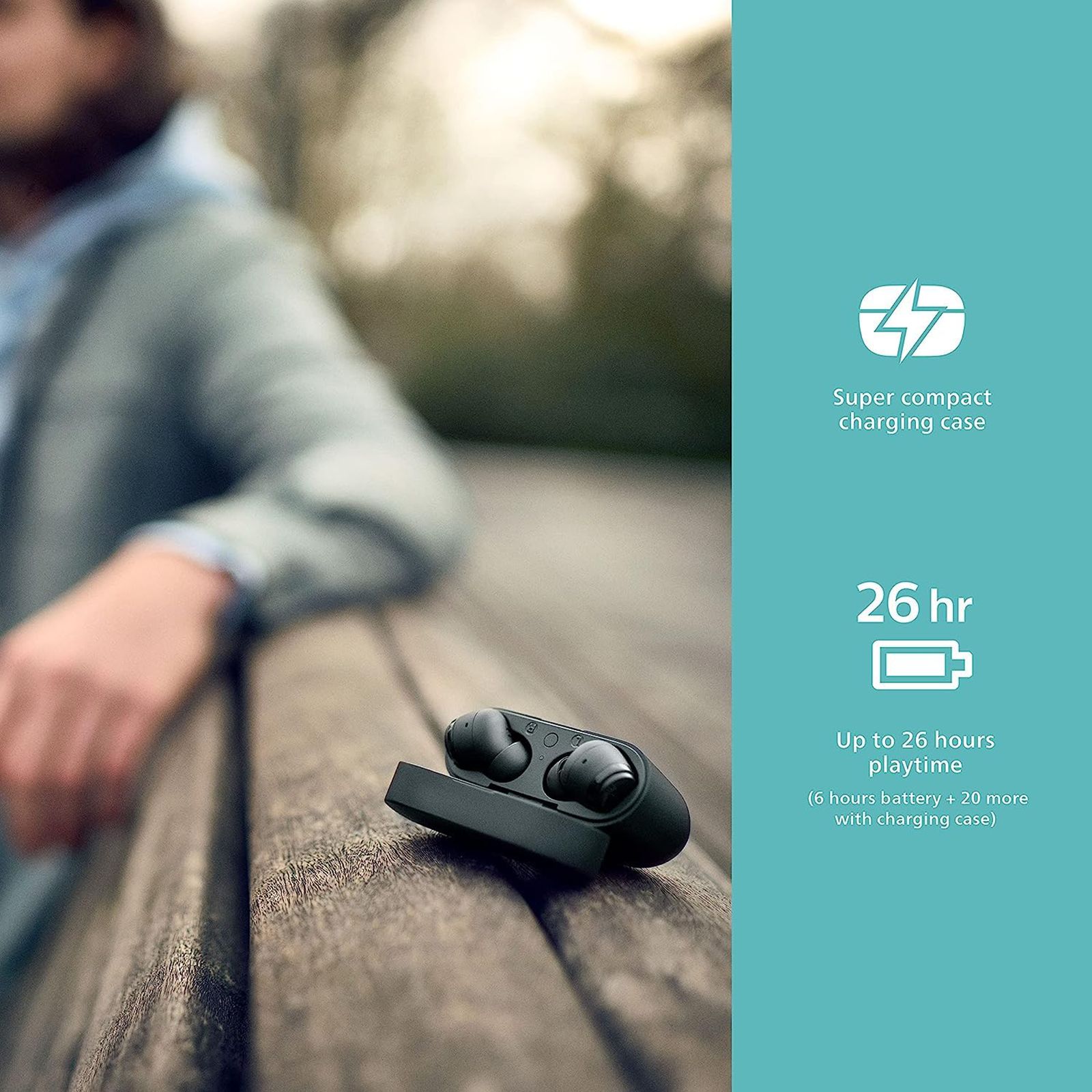 PHILIPS TAT3217BK00 TWS Earbuds with Environmental Noise Cancellation (IPX5 Water & Sweat Resistant, Quick Boost Charge, Black)_11