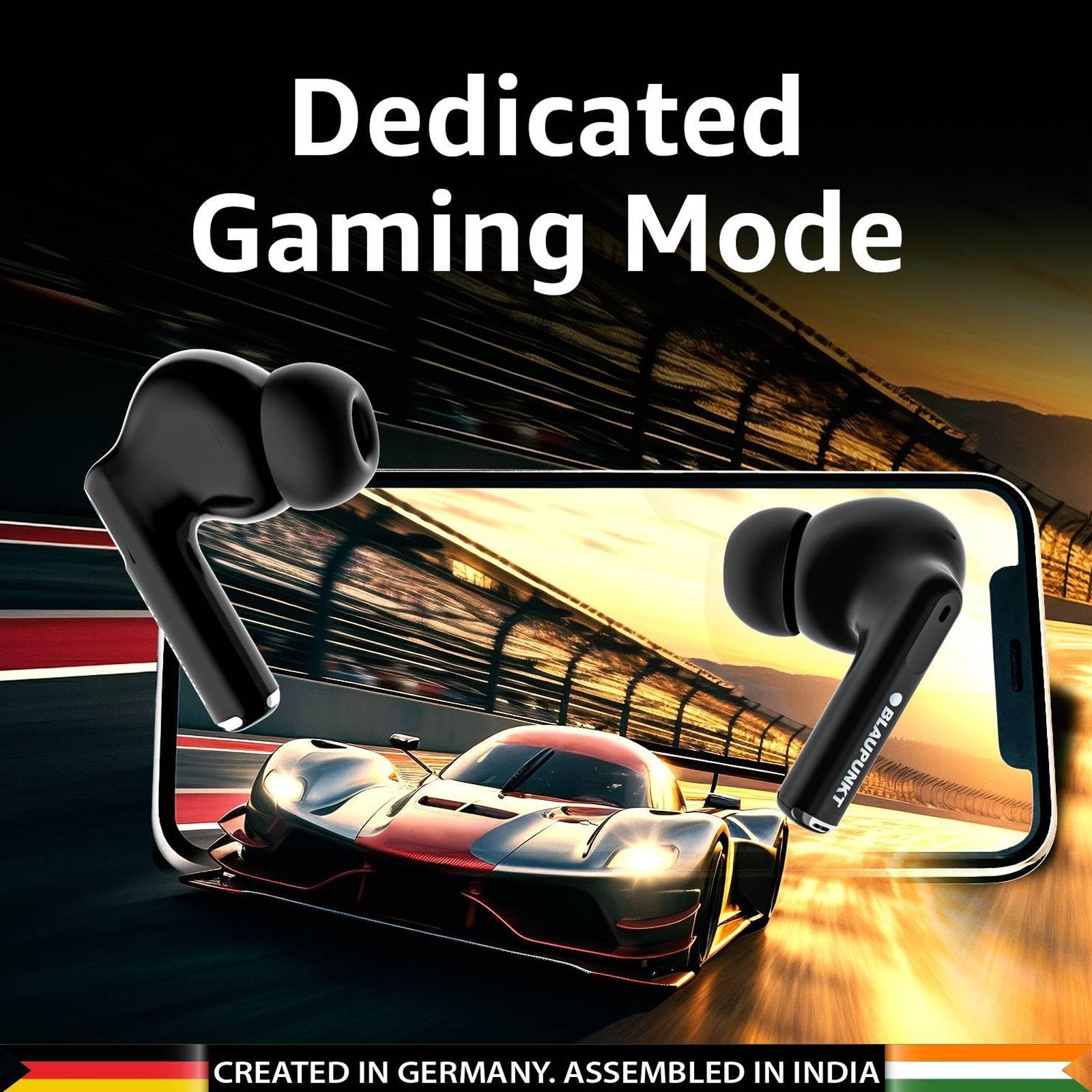 BLAUPUNKT BTW09 AIR TWS Earbuds (IPX4 Sweat & Water Resistant, Turbovolt Charging, Black)_7