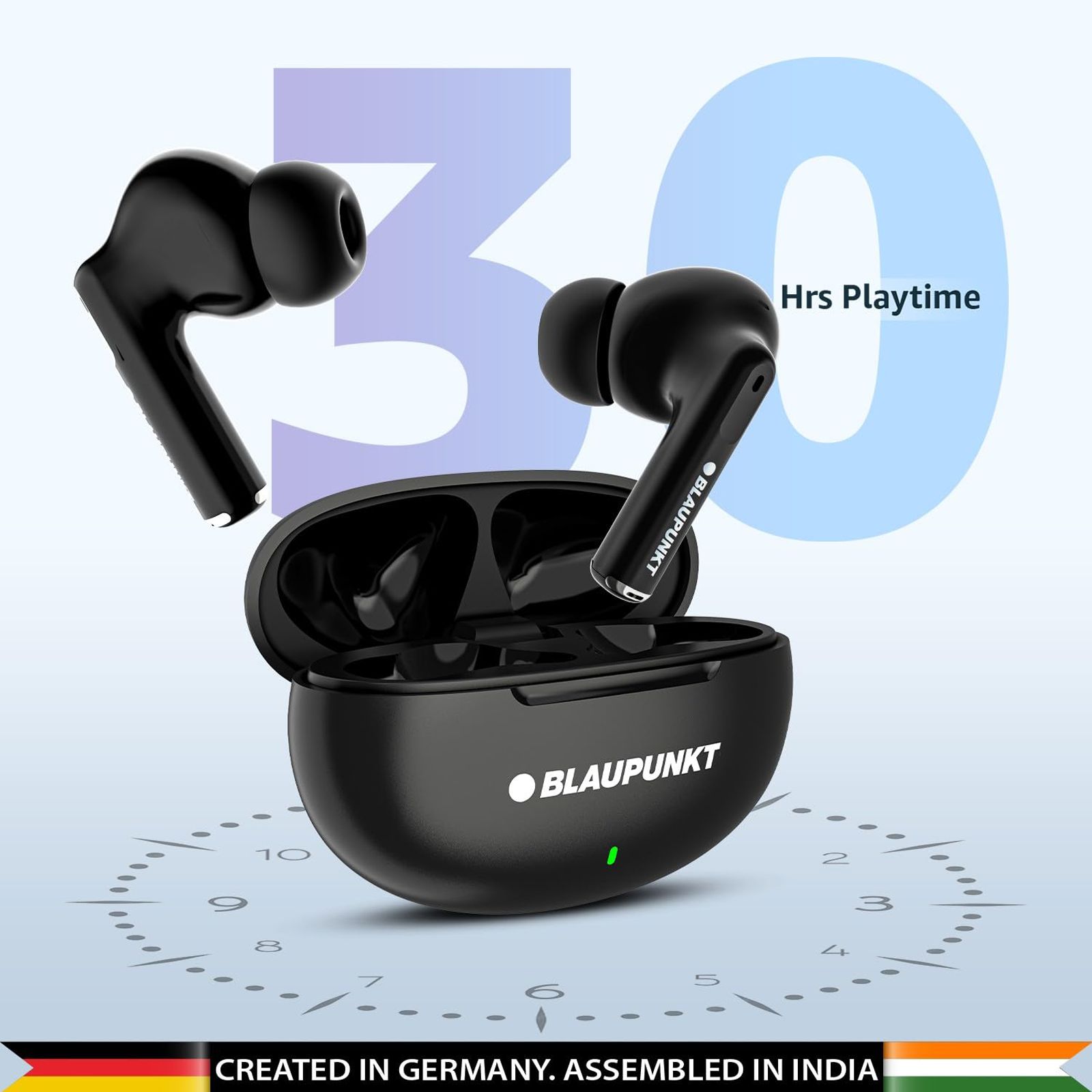 BLAUPUNKT BTW09 AIR TWS Earbuds (IPX4 Sweat & Water Resistant, Turbovolt Charging, Black)_3