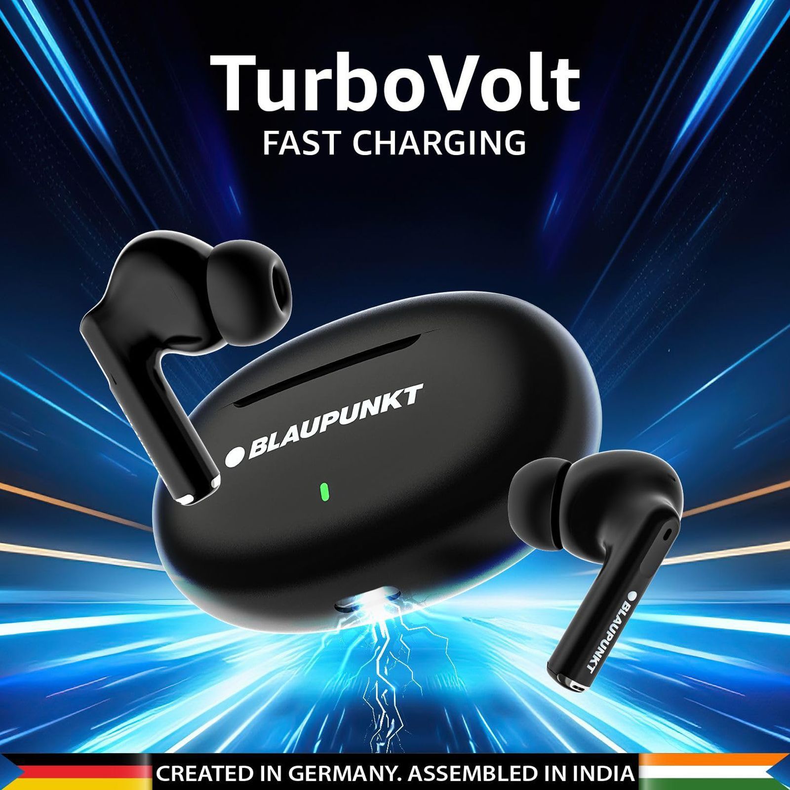 BLAUPUNKT BTW09 AIR TWS Earbuds (IPX4 Sweat & Water Resistant, Turbovolt Charging, Black)_5