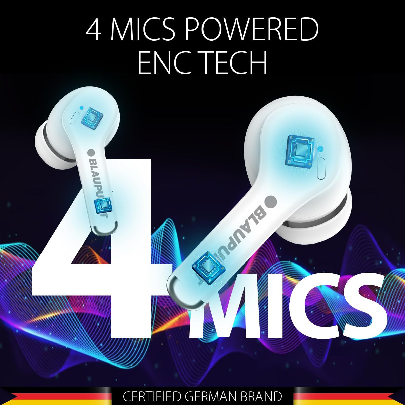 Blaupunkt BTW100 Xtreme TWS Earbuds with Adaptive Noise Cancellation (Turbovolt Charging, White)_3