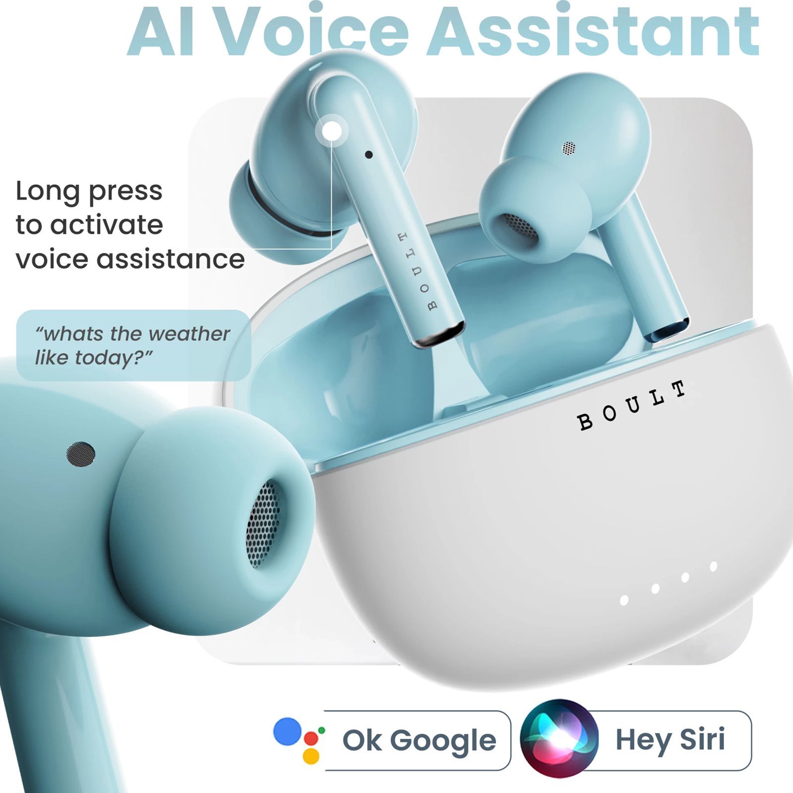 GOBOULT W20 TWS Earbuds with Environmental Noise Cancellation (IPX5 Water Resistant, Voice Assistant, Glacier Blue)_6