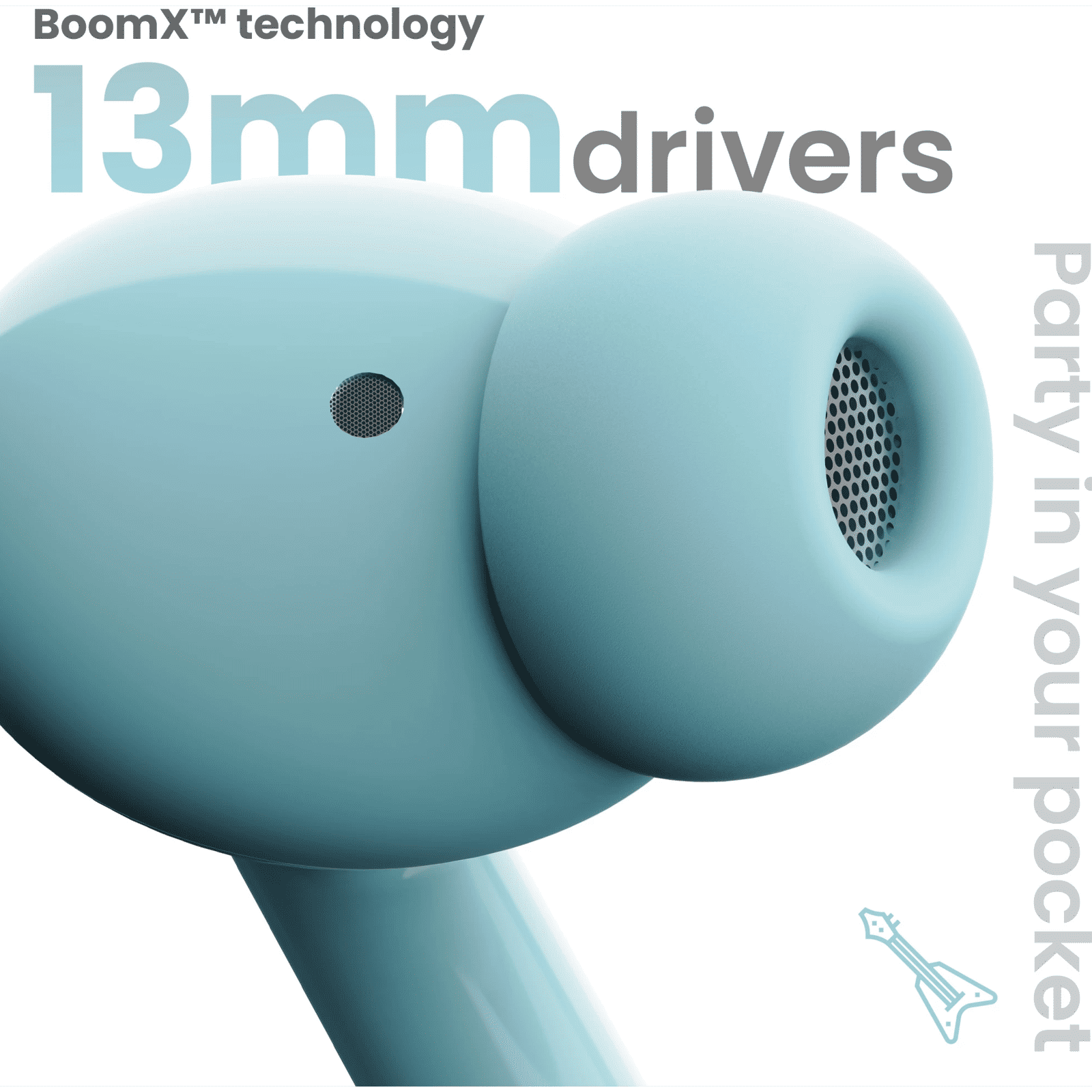 GOBOULT W20 TWS Earbuds with Environmental Noise Cancellation (IPX5 Water Resistant, Voice Assistant, Glacier Blue)_7