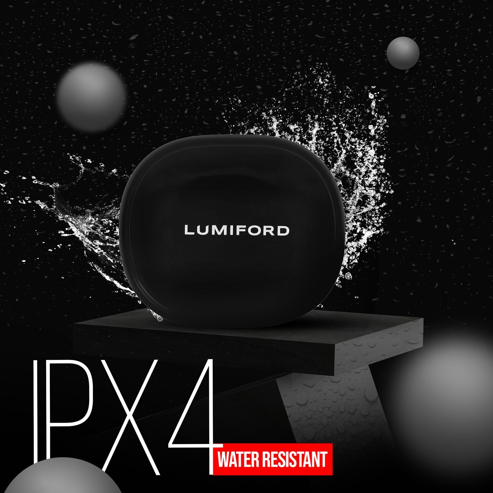 LUMIFORD Max T45 TWS Earbuds with Environmental Noise Cancellation (IPX4 Water Resistant, Distortion Free Technology, Black) LUMIFORD Max T45 TWS Earbuds with Environmental Noise Cancellation (IPX4 Water Resistant, Distortion Free Technology, Black)_6