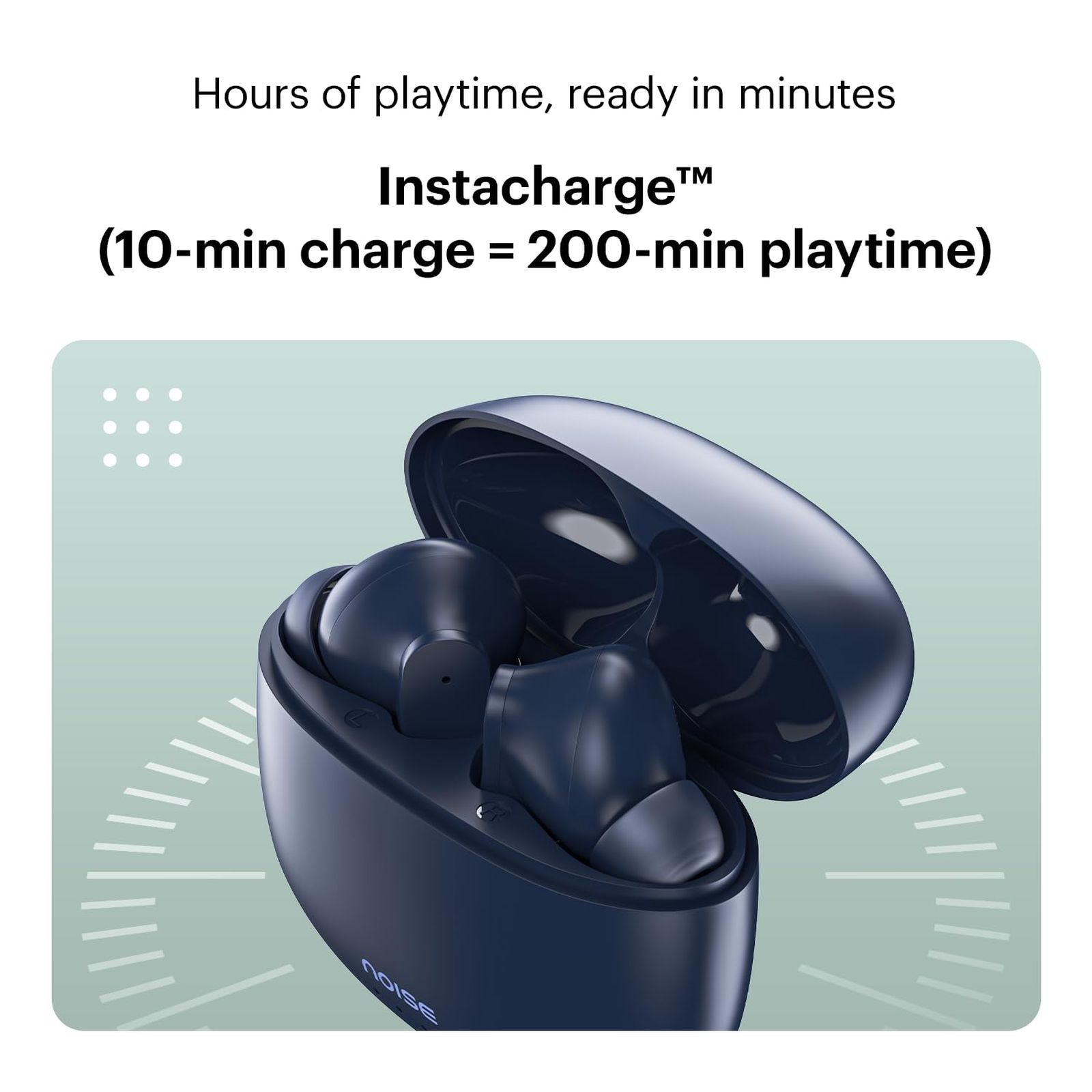 noise Buds VS104 TWS Earbuds with Environmental Noise Cancellation (IPX5 Water Resistant, Fast Charging, Midnight Blue)_8