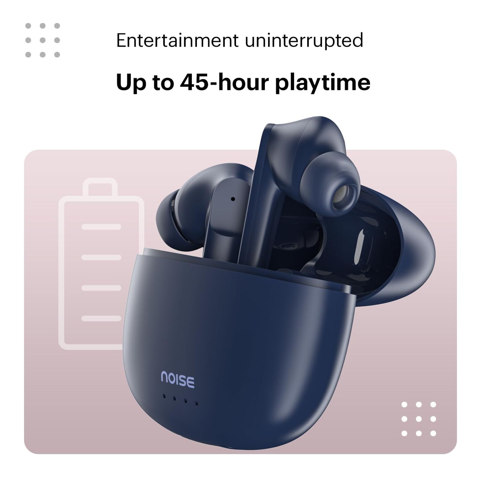 noise Buds VS104 TWS Earbuds with Environmental Noise Cancellation (IPX5 Water Resistant, Fast Charging, Midnight Blue)_9