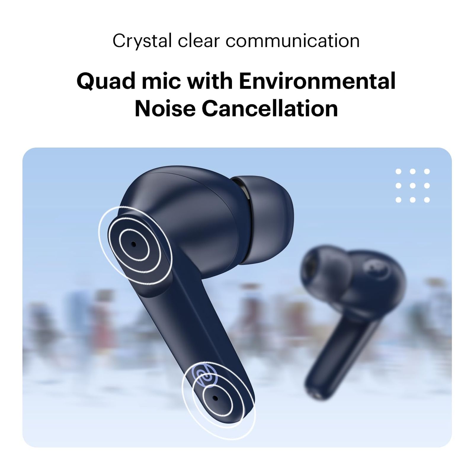 noise Buds VS104 TWS Earbuds with Environmental Noise Cancellation (IPX5 Water Resistant, Fast Charging, Midnight Blue)_6