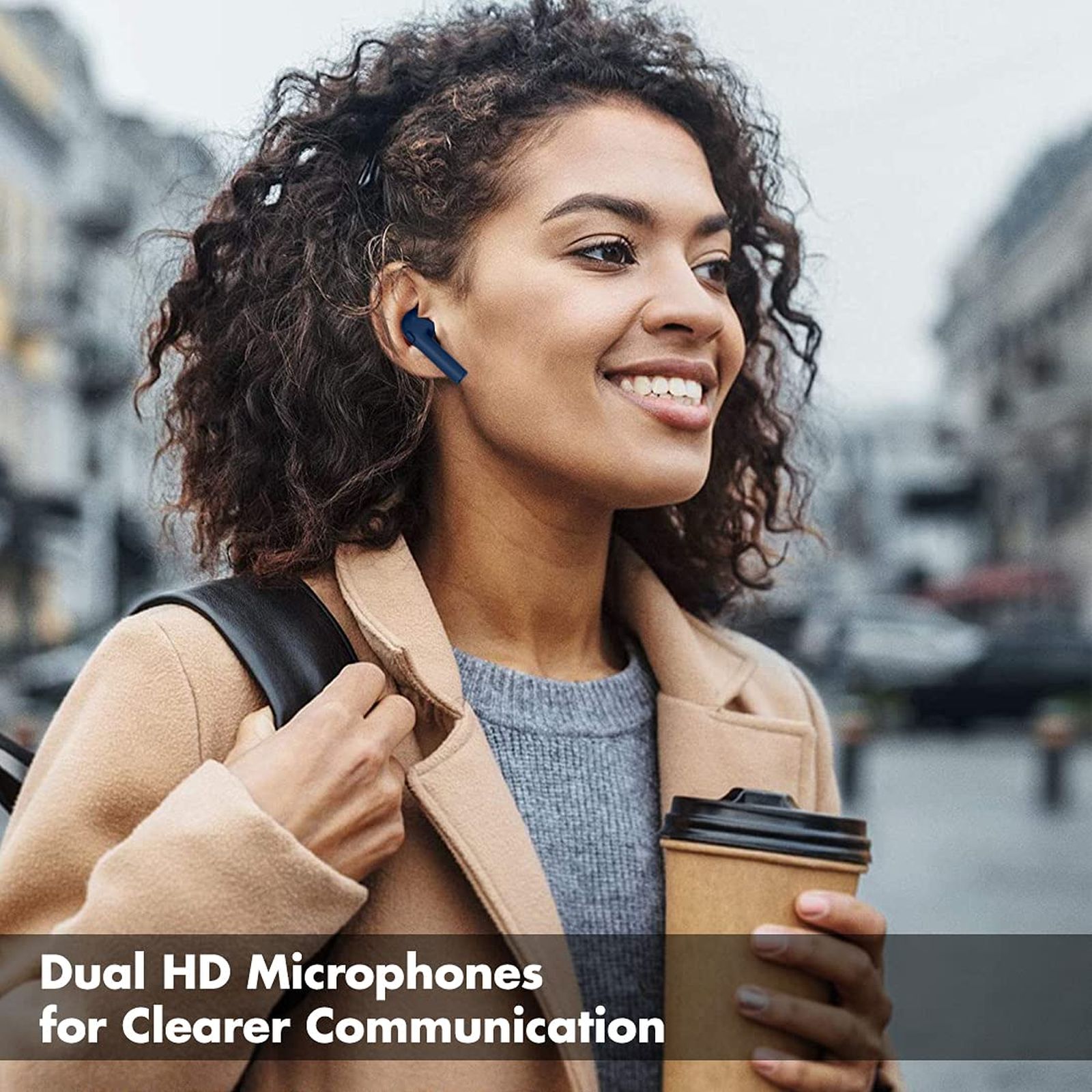 pTron Bassbuds Vista TWS Earbuds with Passive Noise Cancellation (IPX4 Sweat Resistant, 12 Hours Playtime, Blue)_5