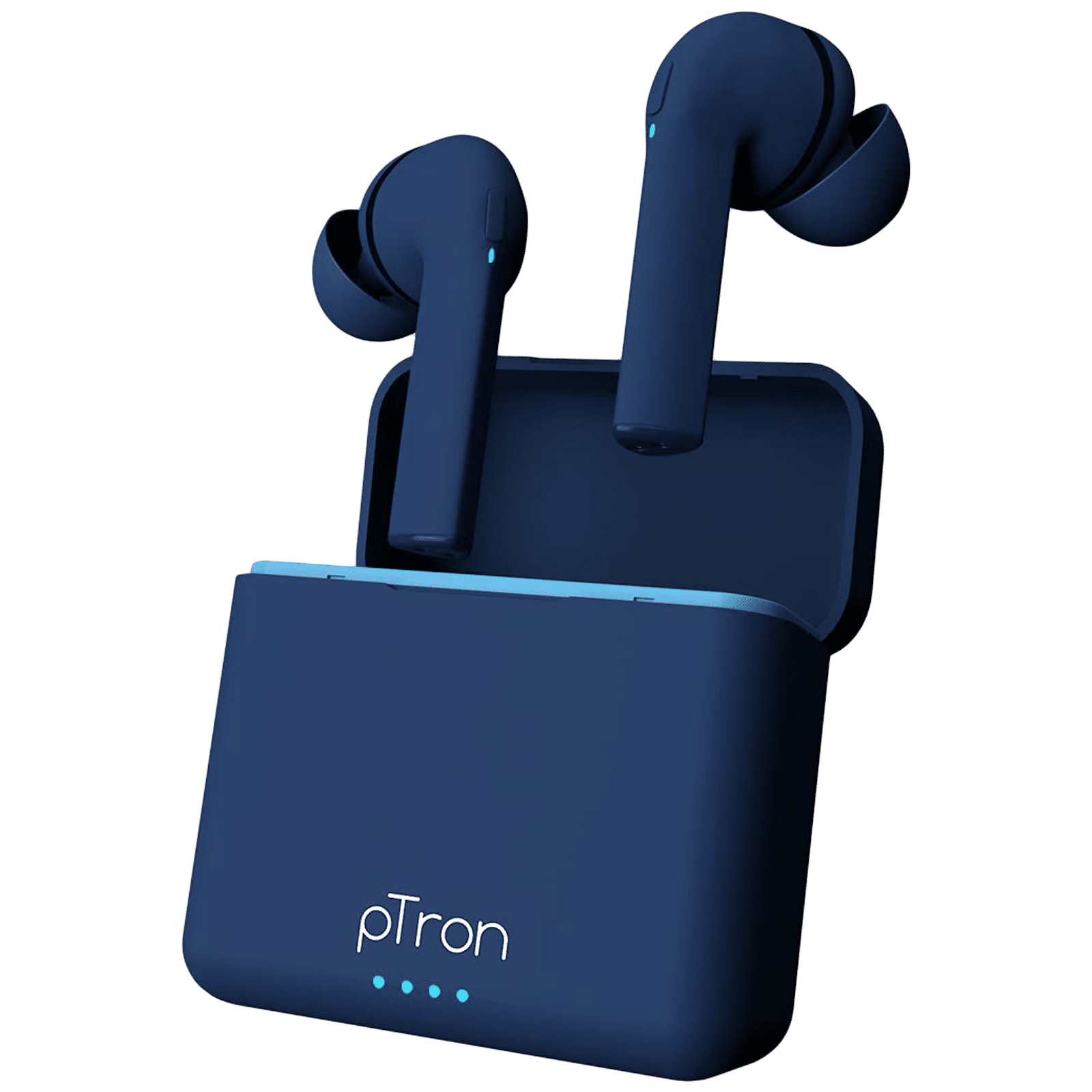 pTron Bassbuds Vista TWS Earbuds with Passive Noise Cancellation (IPX4 Sweat Resistant, 12 Hours Playtime, Blue)_1