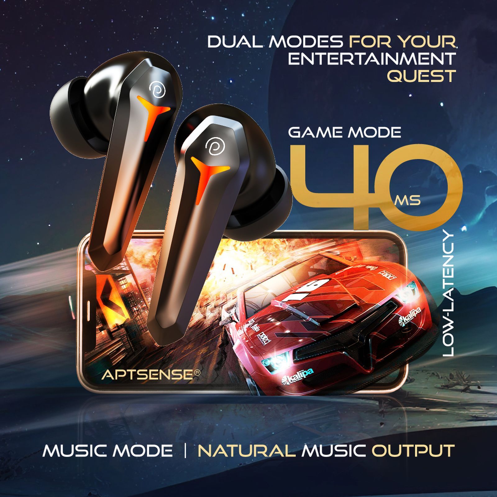 pTron Bassbuds Turbo TWS Earbuds with Environmental Noise Cancellation (IPX5 Water Resistant, Fast Charging, Jade Black) pTron Bassbuds Turbo TWS Earbuds with Environmental Noise Cancellation (IPX5 Water Resistant, Fast Charging, Jade Black)_3