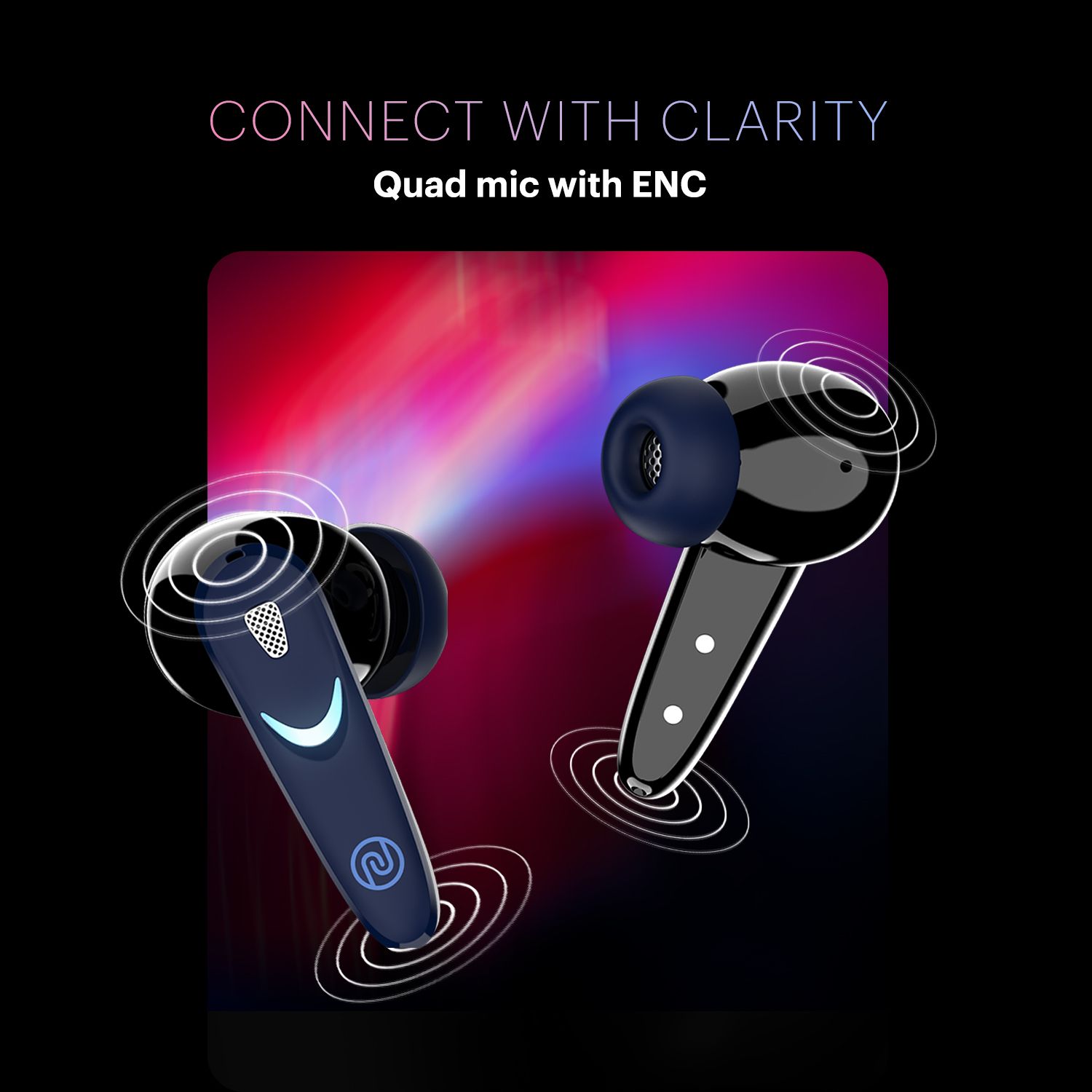 noise Buds Combat X TWS Earbuds with Environmental Noise Cancellation (IPX5 Water Resistant, Instacharge, Thunder Blue)_8
