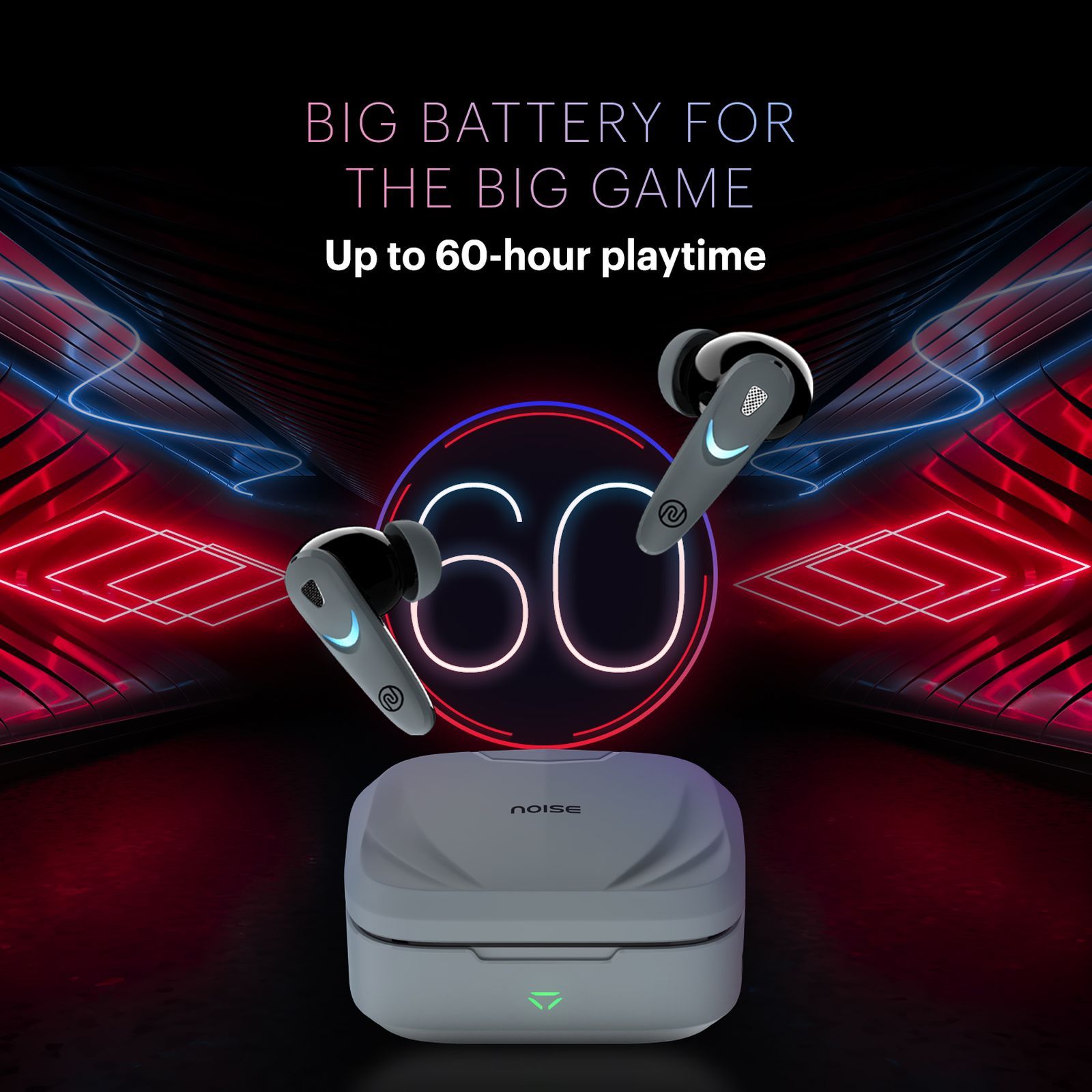 noise Buds Combat X TWS Earbuds with Environmental Noise Cancellation (IPX5 Water Resistant, Instacharge, Shadow Grey) noise Buds Combat X TWS Earbuds with Environmental Noise Cancellation (IPX5 Water Resistant, Instacharge, Shadow Grey)_4