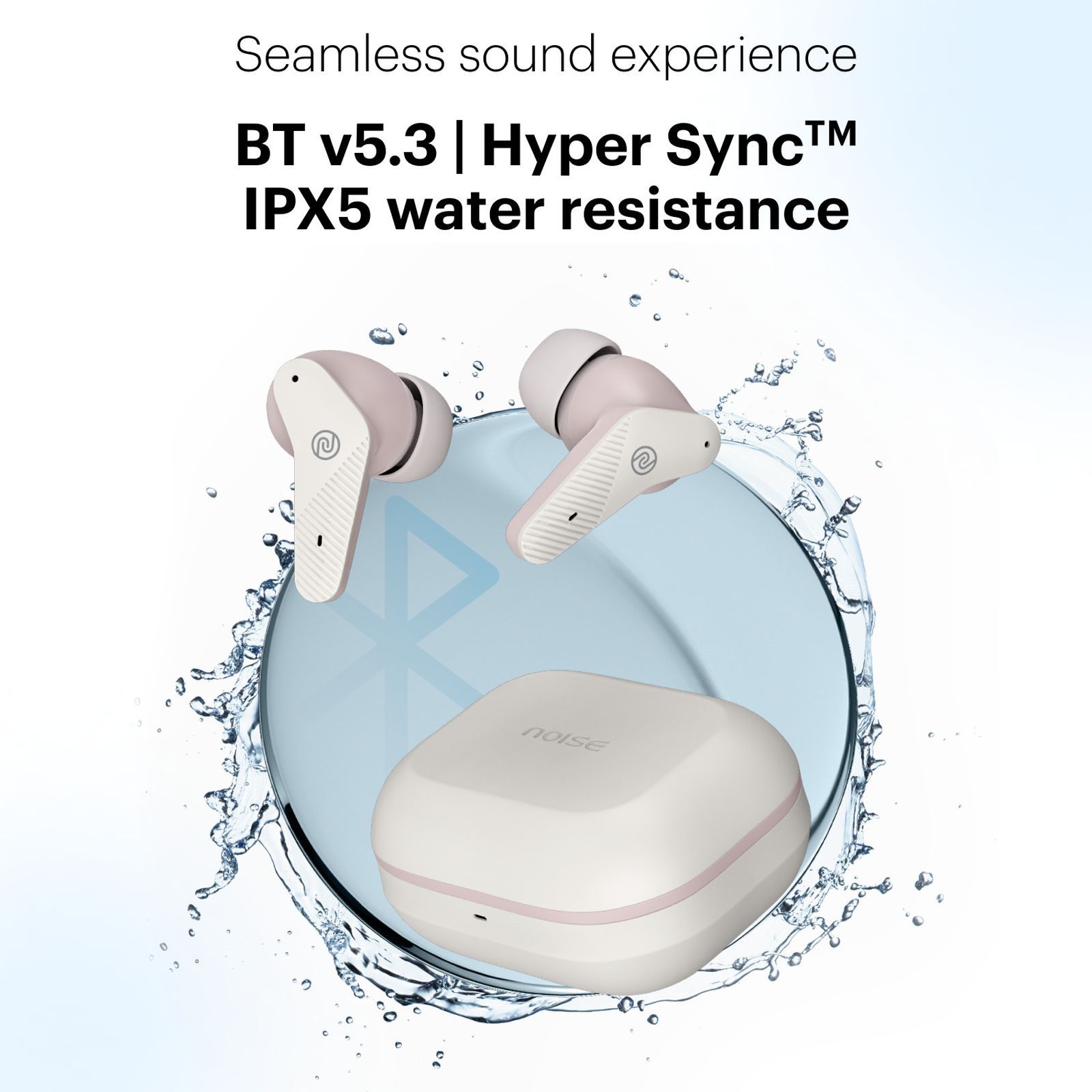 noise Buds VS102 Neo TWS Earbuds with Environmental Noise Cancellation (IPX5 Water Resistant, Instacharge, Pearl Pink)_6