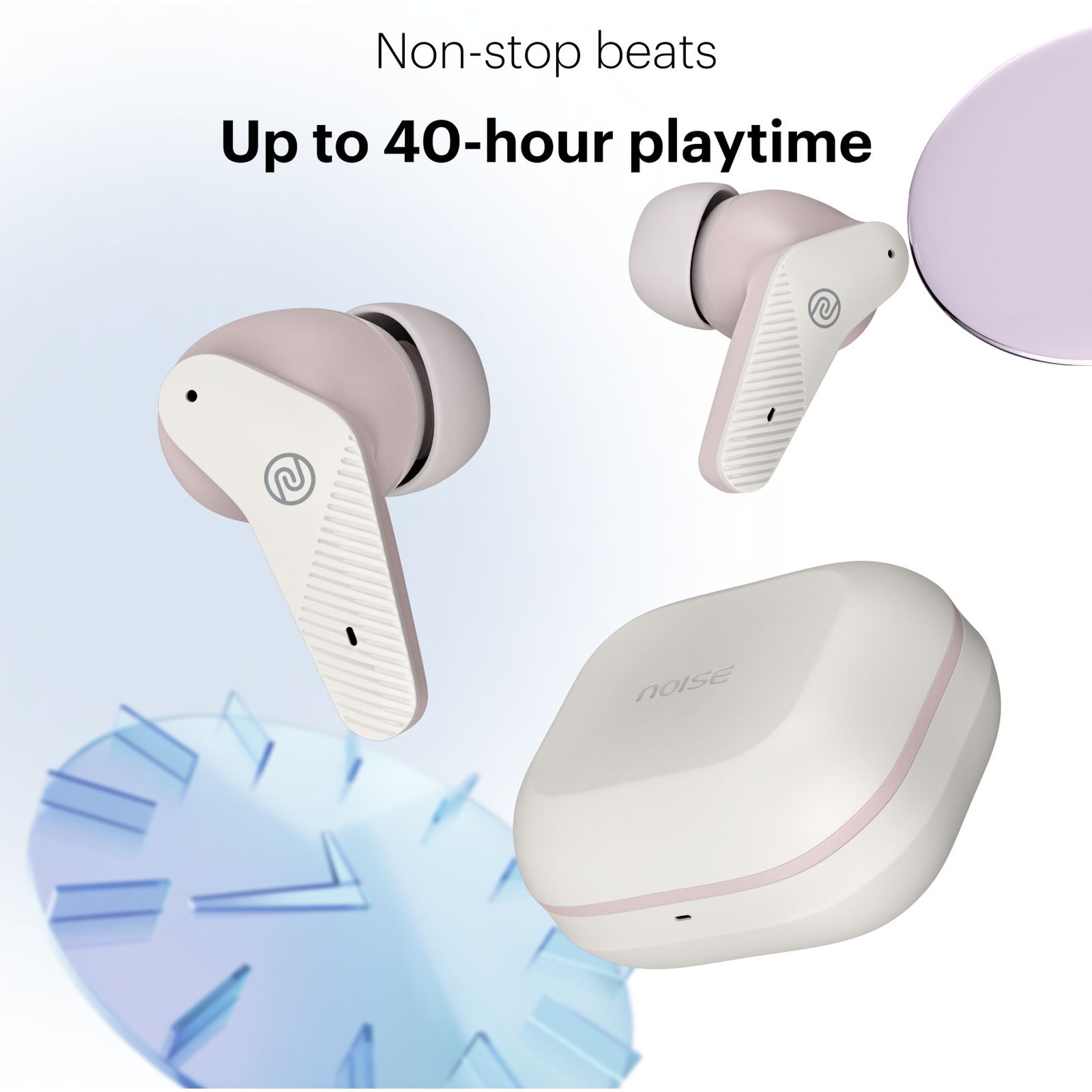 noise Buds VS102 Neo TWS Earbuds with Environmental Noise Cancellation (IPX5 Water Resistant, Instacharge, Pearl Pink)_3