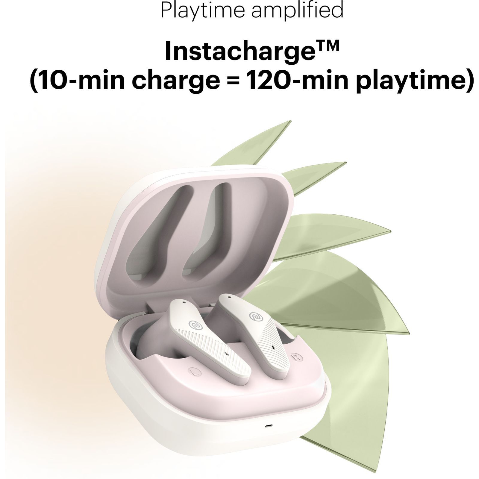 noise Buds VS102 Neo TWS Earbuds with Environmental Noise Cancellation (IPX5 Water Resistant, Instacharge, Pearl Pink)_5