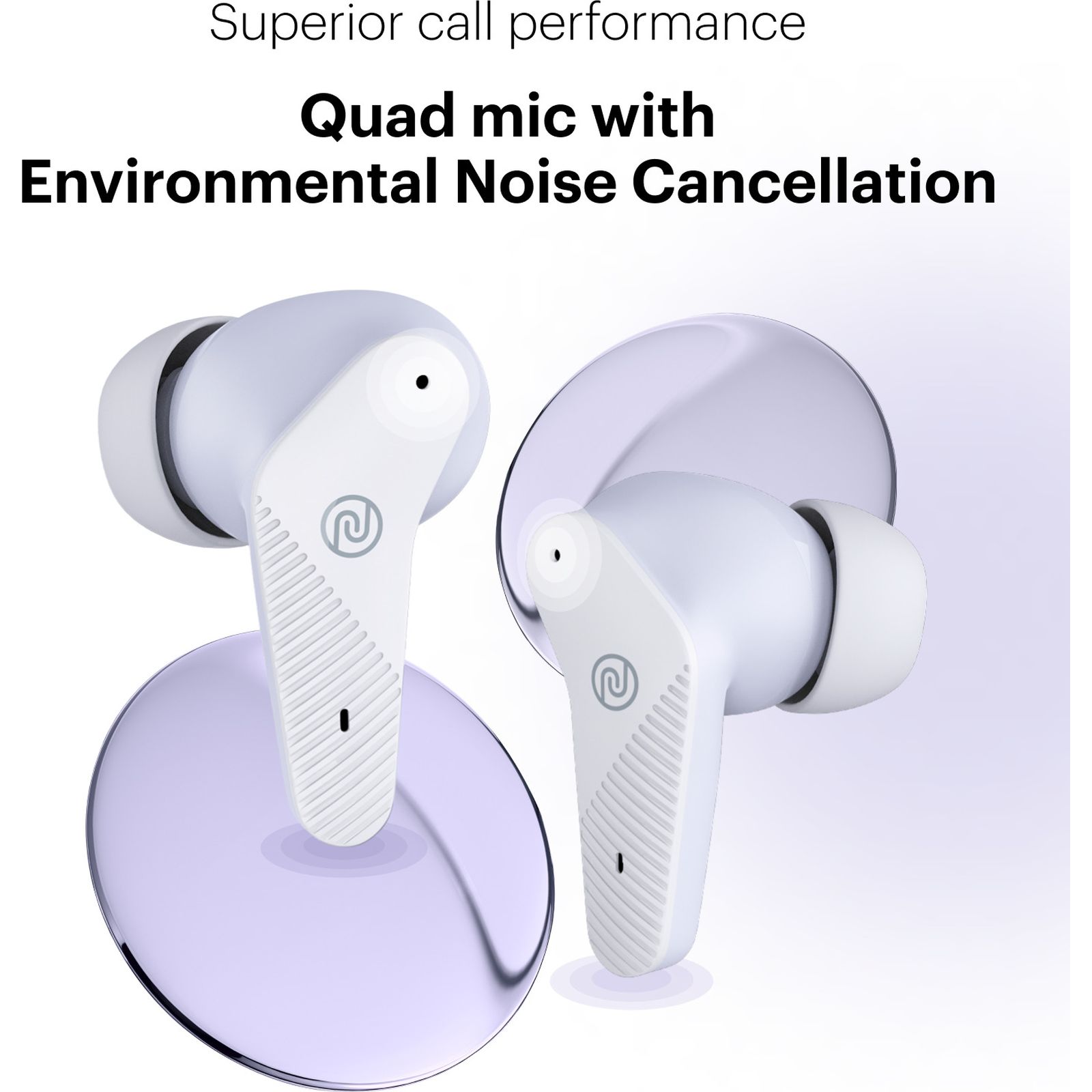 noise Buds VS102 Neo TWS Earbuds with Environmental Noise Cancellation (IPX5 Water Resistant, Instacharge, Soft Lilac)_4