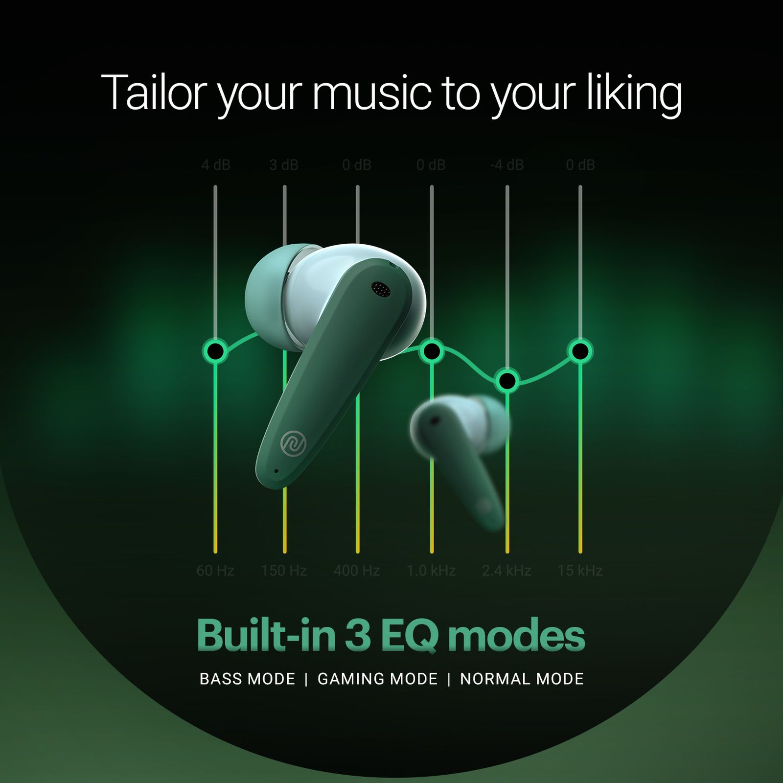 noise Buds VS404 TWS Earbuds with Environmental Noise Cancellation (IPX5 Water Resistant, Instacharge, Forest Green)_6