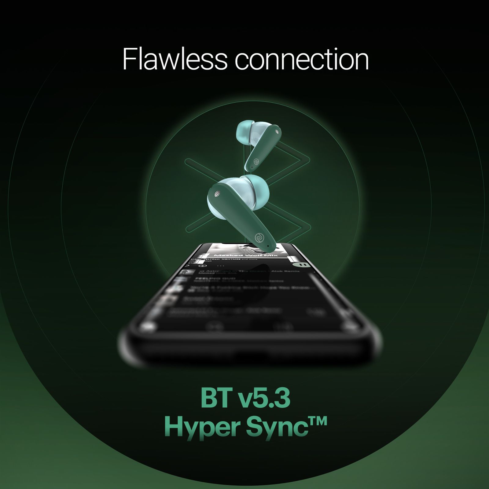 noise Buds VS404 TWS Earbuds with Environmental Noise Cancellation (IPX5 Water Resistant, Instacharge, Forest Green)_8