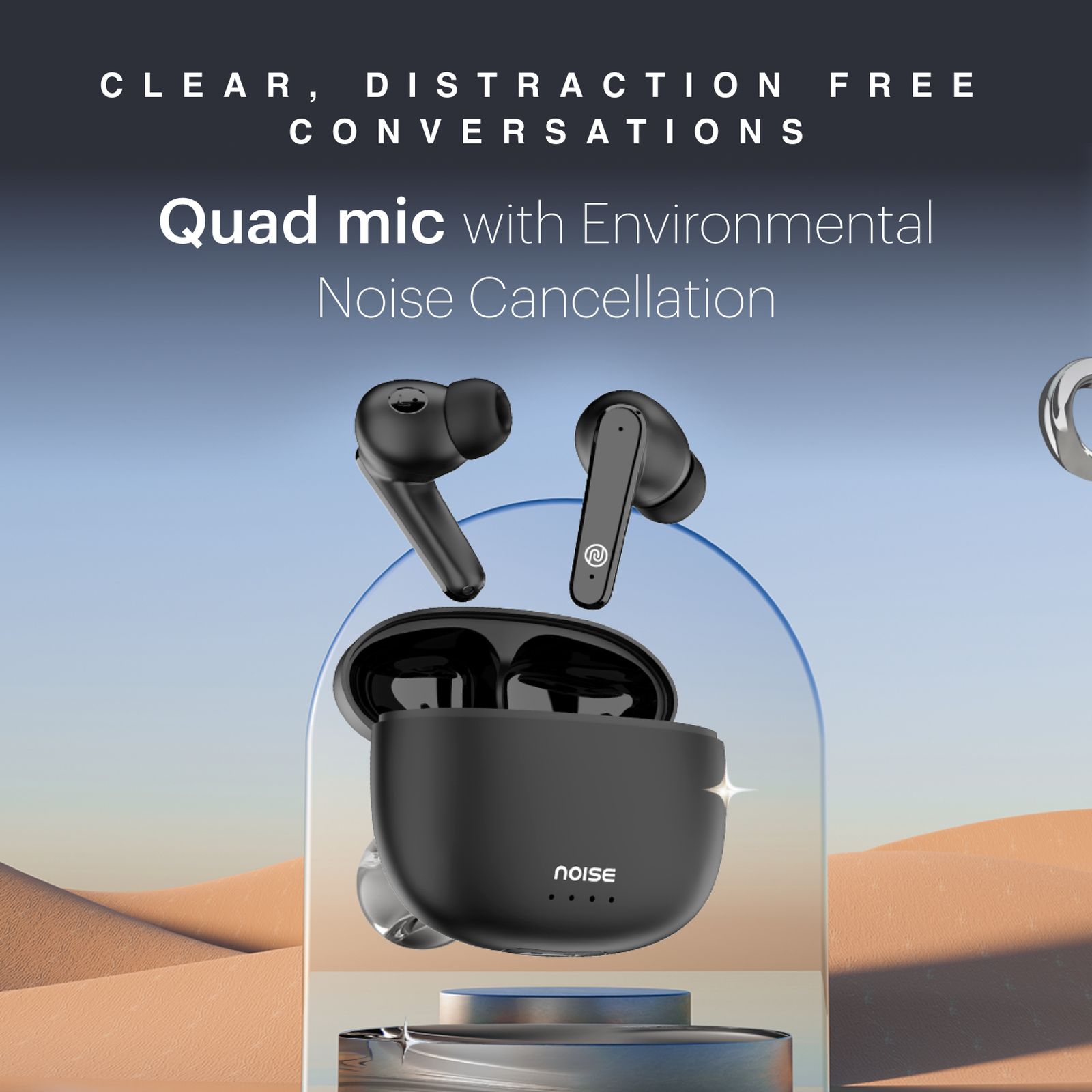 noise Buds VS104 Max TWS Earbuds with Active Noise Cancellation (IPX5 Water Resistant, Instacharge, Jet Black)_6