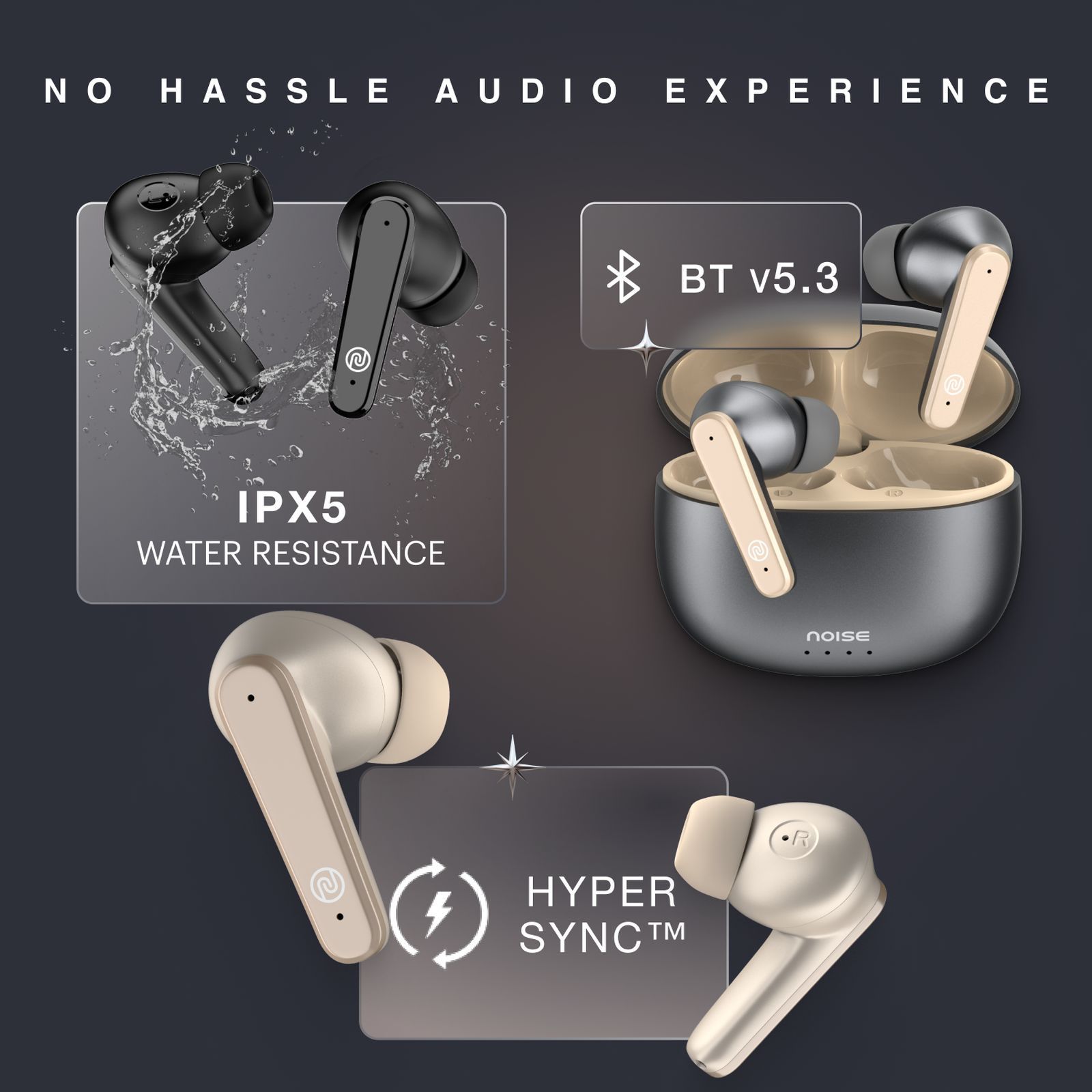 noise Buds VS104 Max TWS Earbuds with Active Noise Cancellation (IPX5 Water Resistant, Instacharge, Jet Black)_9