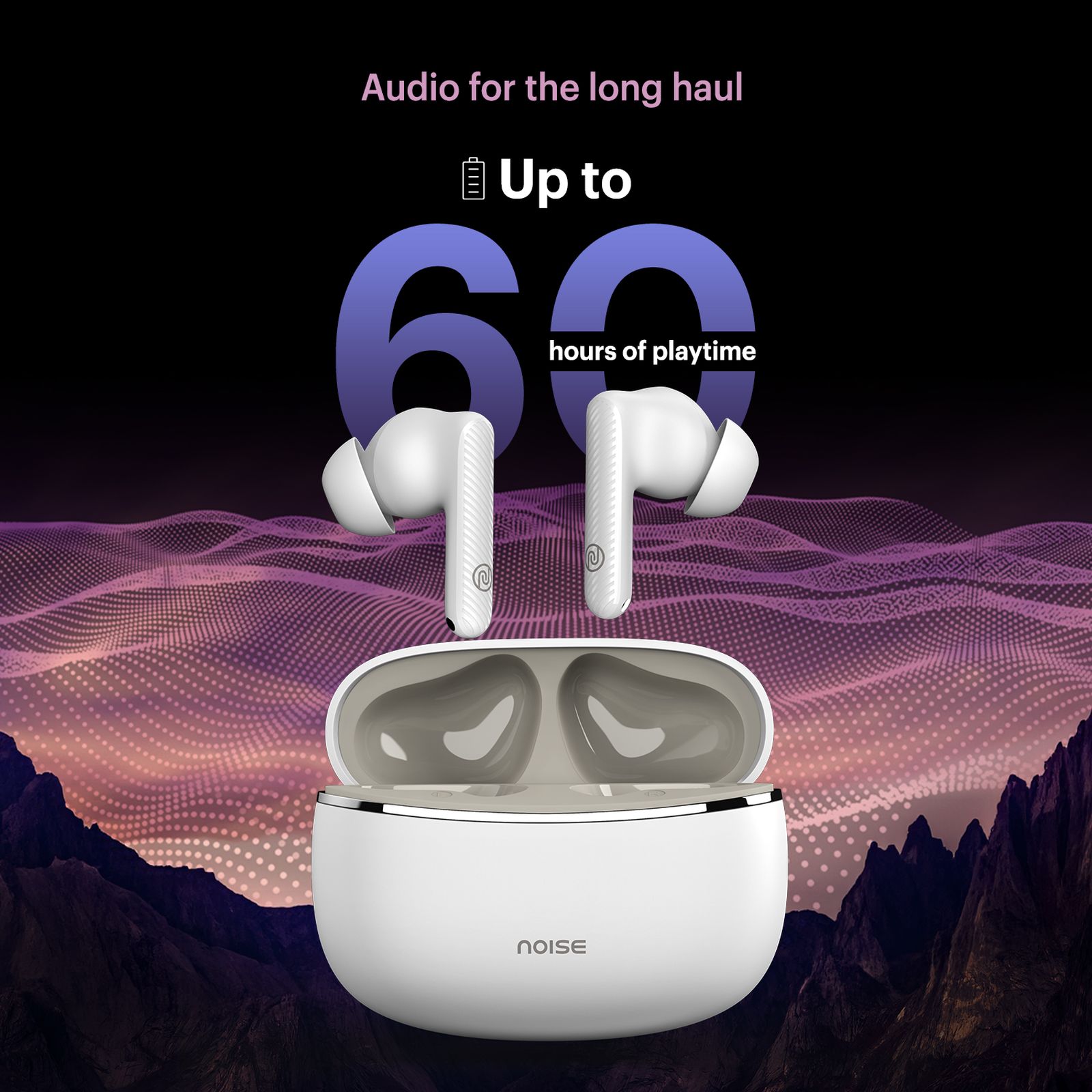 noise Aura Buds TWS Earbuds with Environmental Noise Cancellation (IPX5 Water Resistant, Instacharge, Aura White)_4