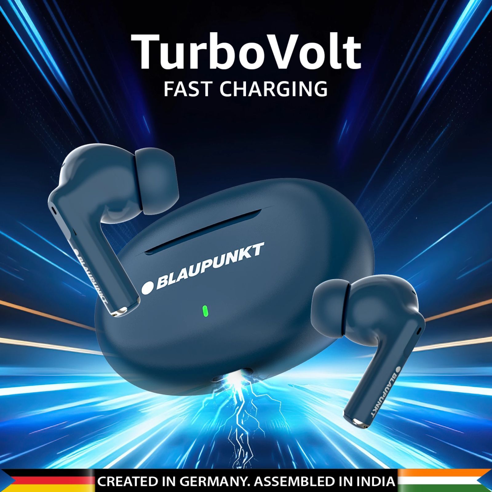 Blaupunkt BTW09 Air TWS Earbuds (IPX4 Sweat Resistant, Turbovolt Charging, Blue)_7