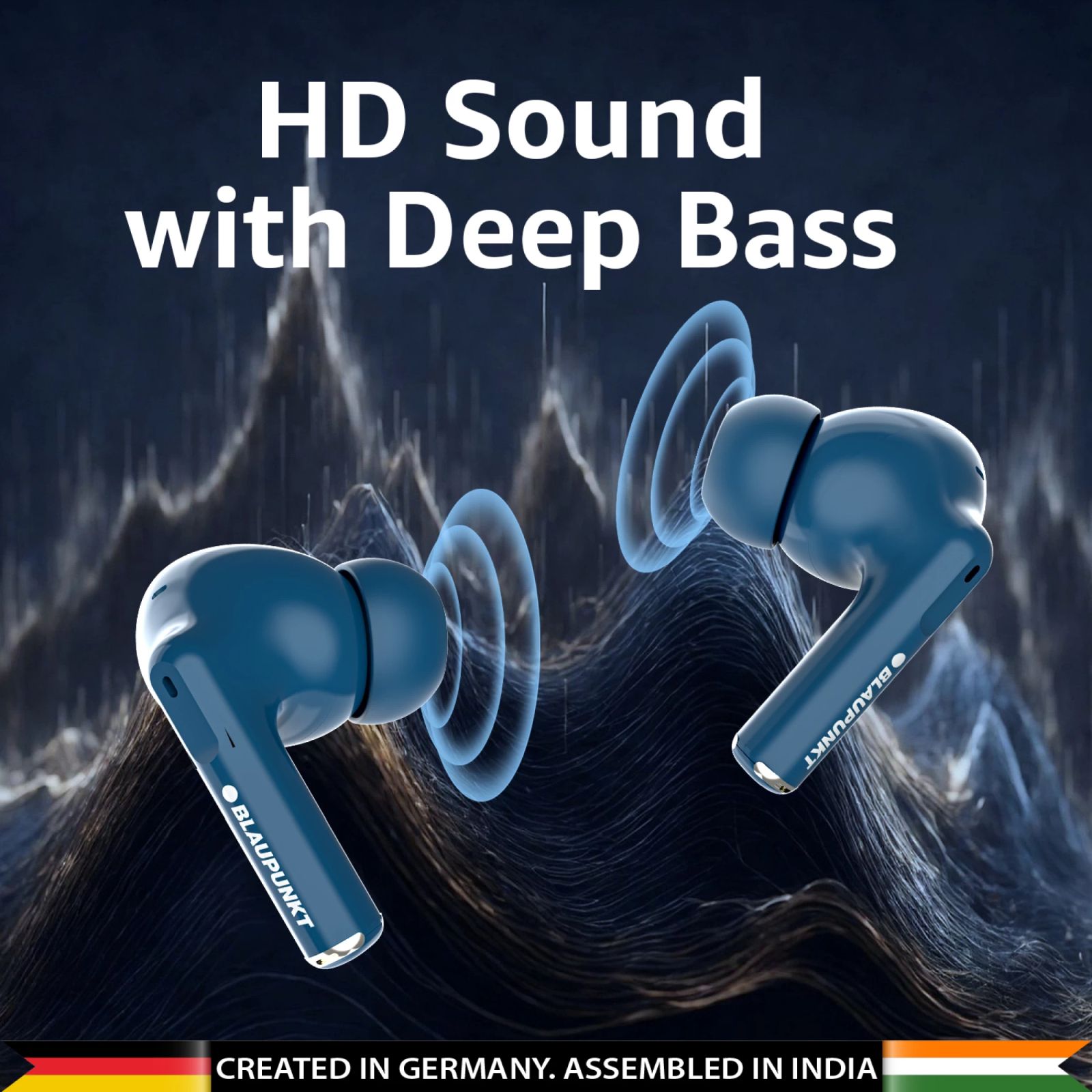 Blaupunkt BTW09 Air TWS Earbuds (IPX4 Sweat Resistant, Turbovolt Charging, Blue)_8