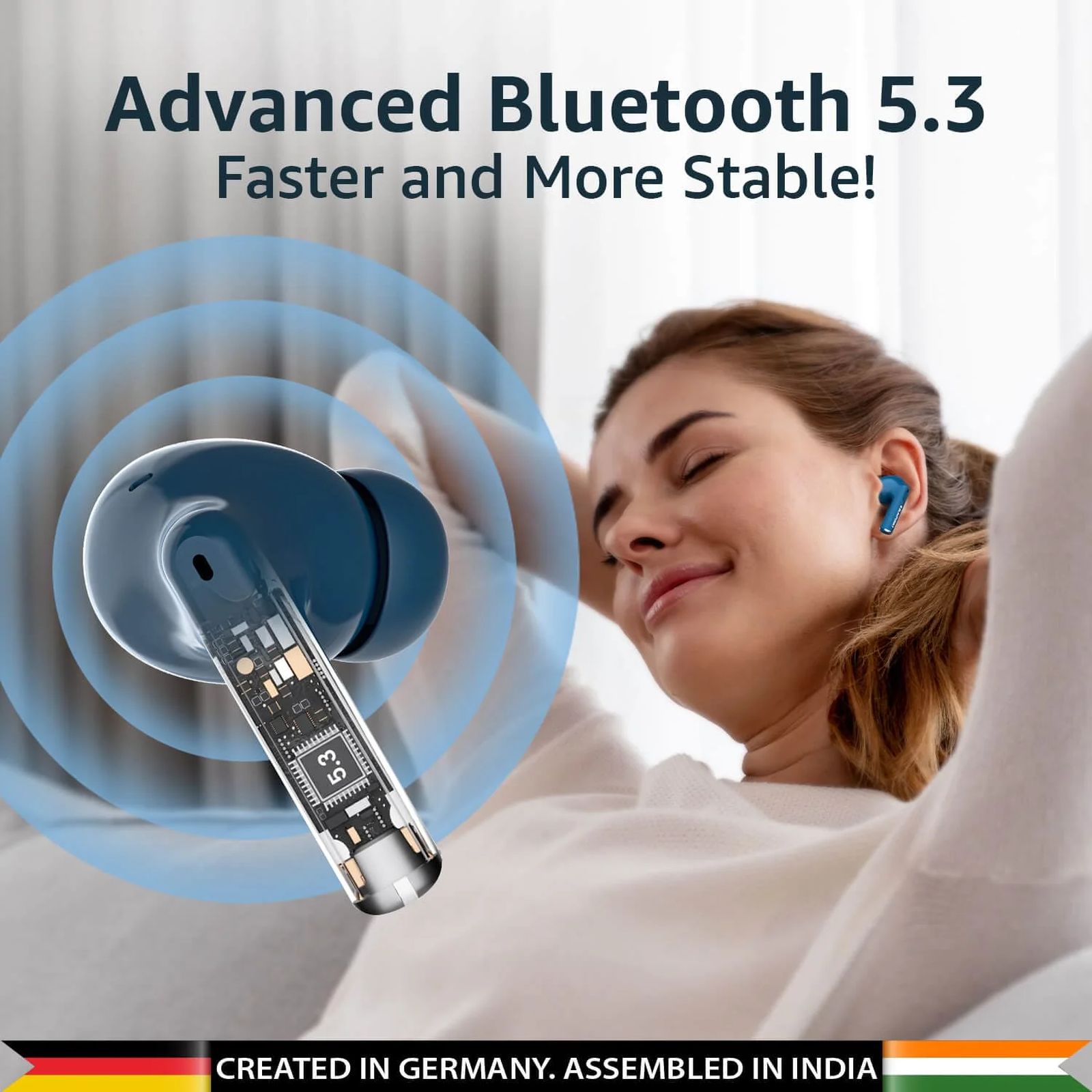 Blaupunkt BTW09 Air TWS Earbuds (IPX4 Sweat Resistant, Turbovolt Charging, Blue)_3
