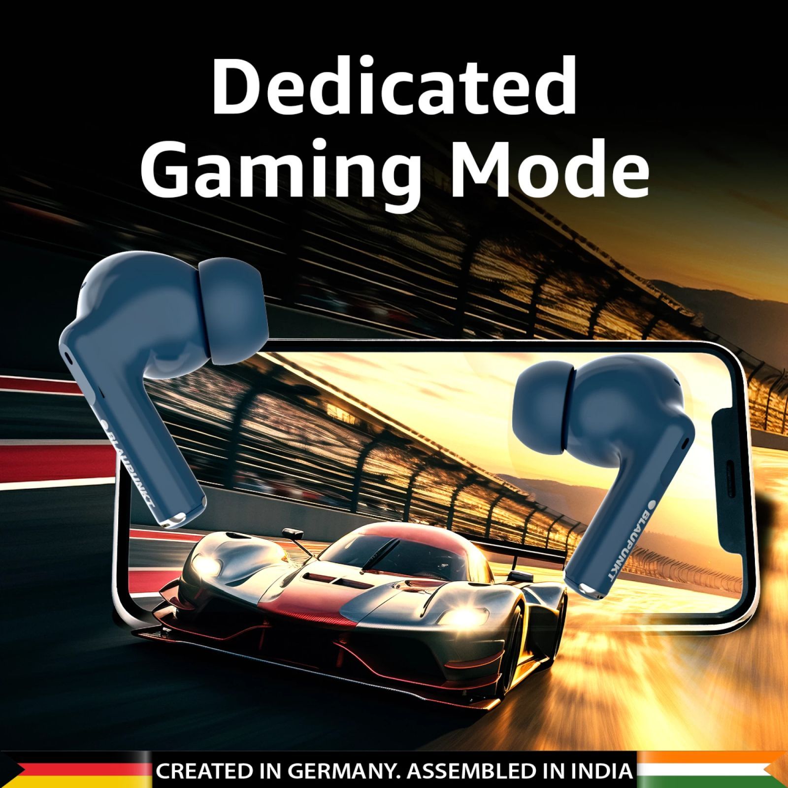 Blaupunkt BTW09 Air TWS Earbuds (IPX4 Sweat Resistant, Turbovolt Charging, Blue)_4