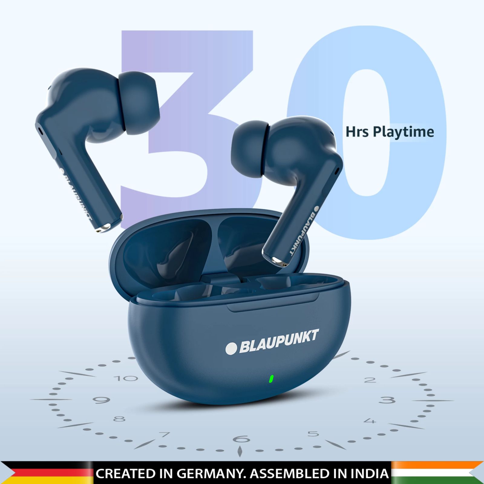 Blaupunkt BTW09 Air TWS Earbuds (IPX4 Sweat Resistant, Turbovolt Charging, Blue)_5