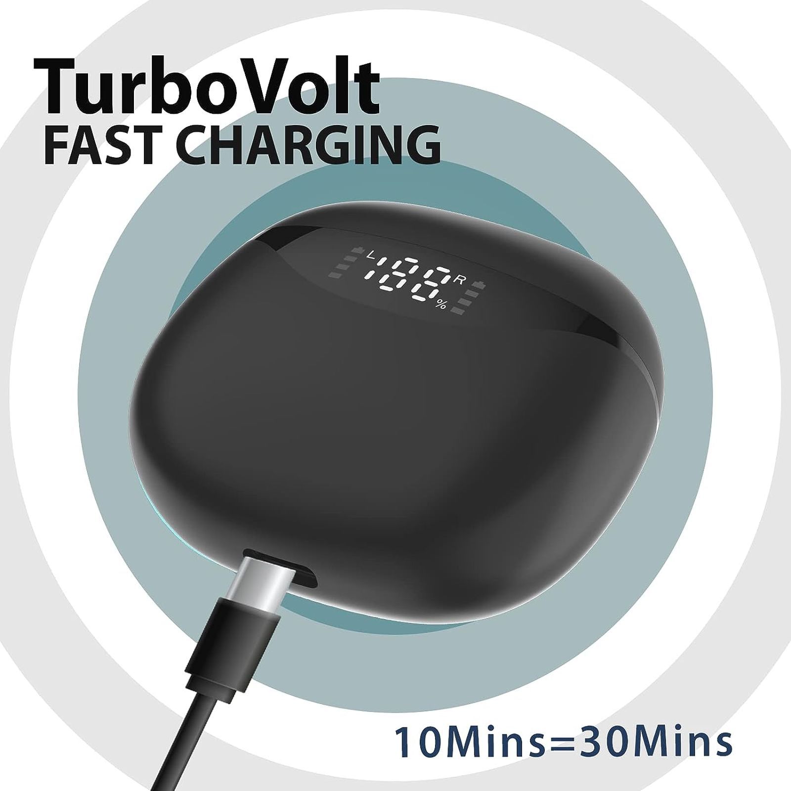 BLAUPUNKT BTW20 TWS Earbuds (IPX5 Water & Sweat Resistant, Turbovolt Charging, Black) BLAUPUNKT BTW20 TWS Earbuds (IPX5 Water & Sweat Resistant, Turbovolt Charging, Black)_9