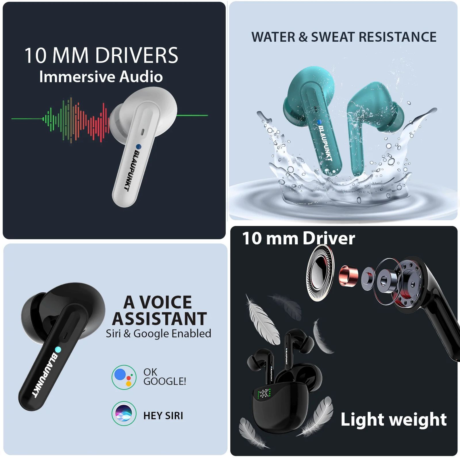 Blaupunkt BTW20 TWS Earbuds (IPX5 Water Resistant, Turbovolt Charging, Blue)_4