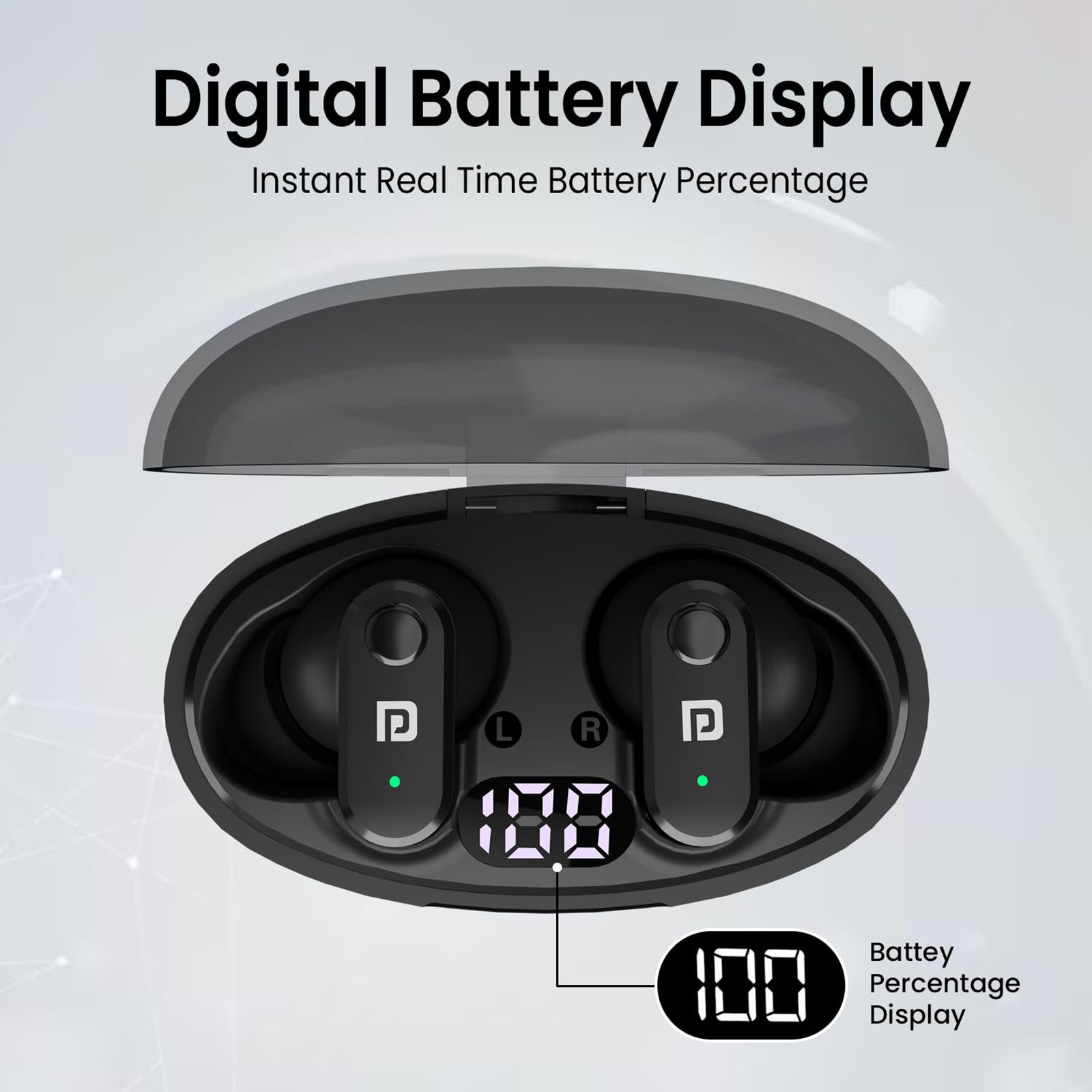 PORTRONICS Harmonics Twins S16 POR2228 TWS Earbuds (IPX5 Water & Sweat Resistant, Deep Bass Technology, Black) PORTRONICS Harmonics Twins S16 POR2228 TWS Earbuds (IPX5 Water & Sweat Resistant, Deep Bass Technology, Black)_9